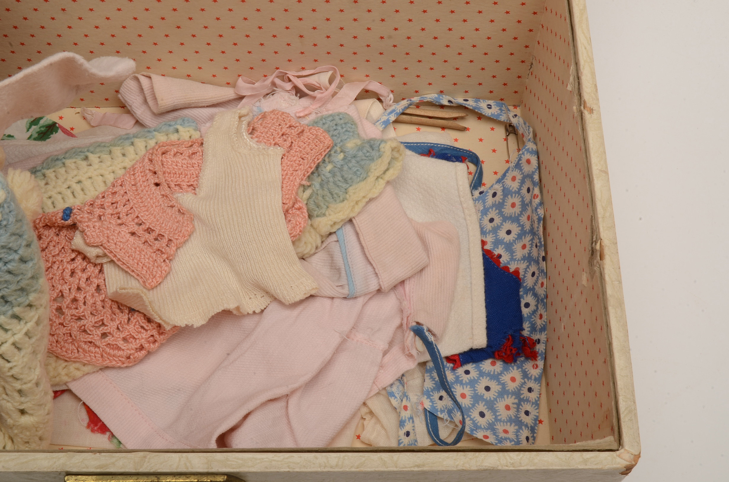 Pair of Effanbee's Dy Dee Doll with Trunk and Accessories