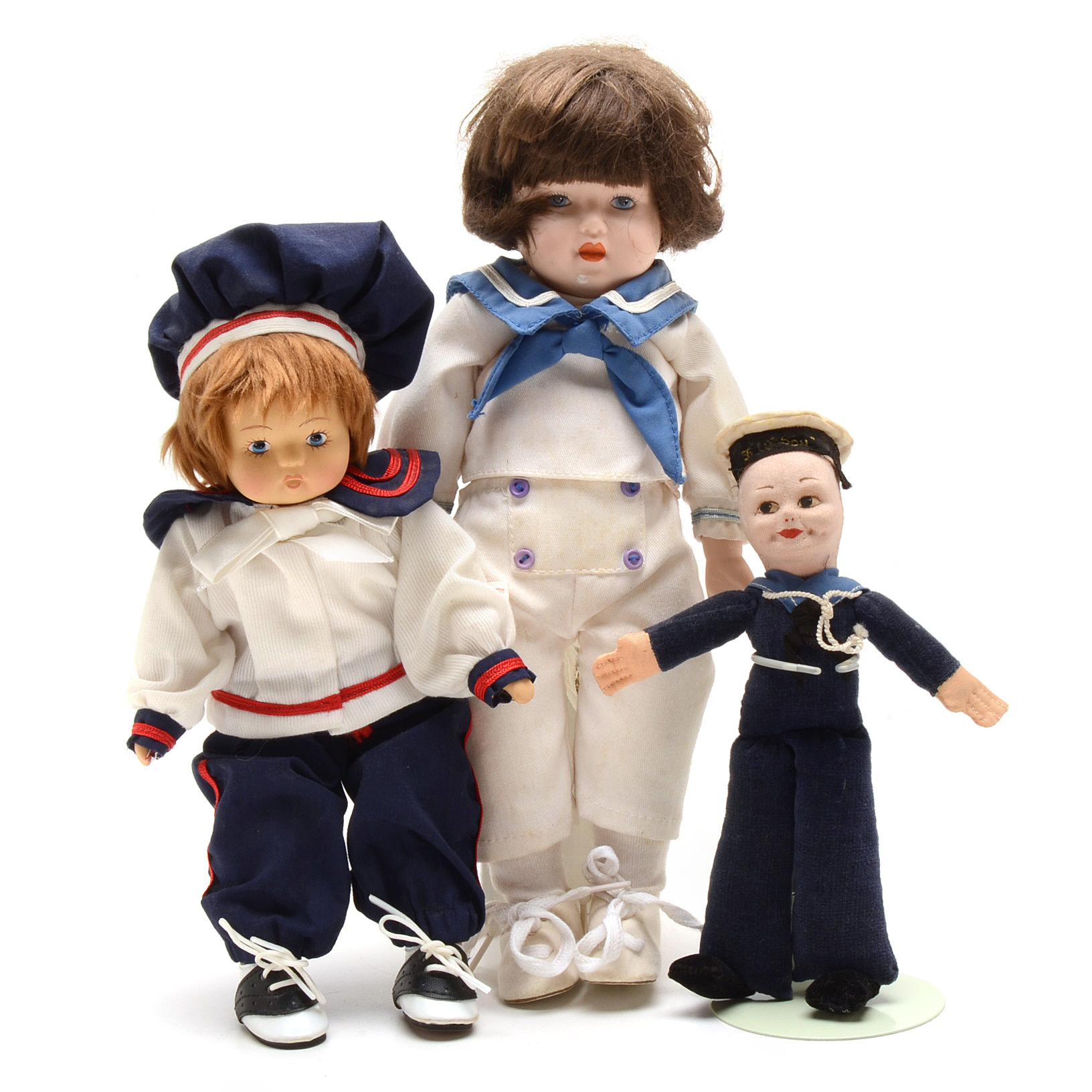 Group of Sailor Themed Collector Dolls