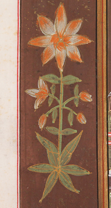 Hand-Painted Indo-Persian Illustration On Linen