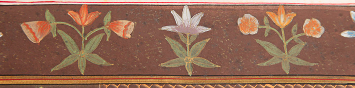 Hand-Painted Indo-Persian Illustration On Linen