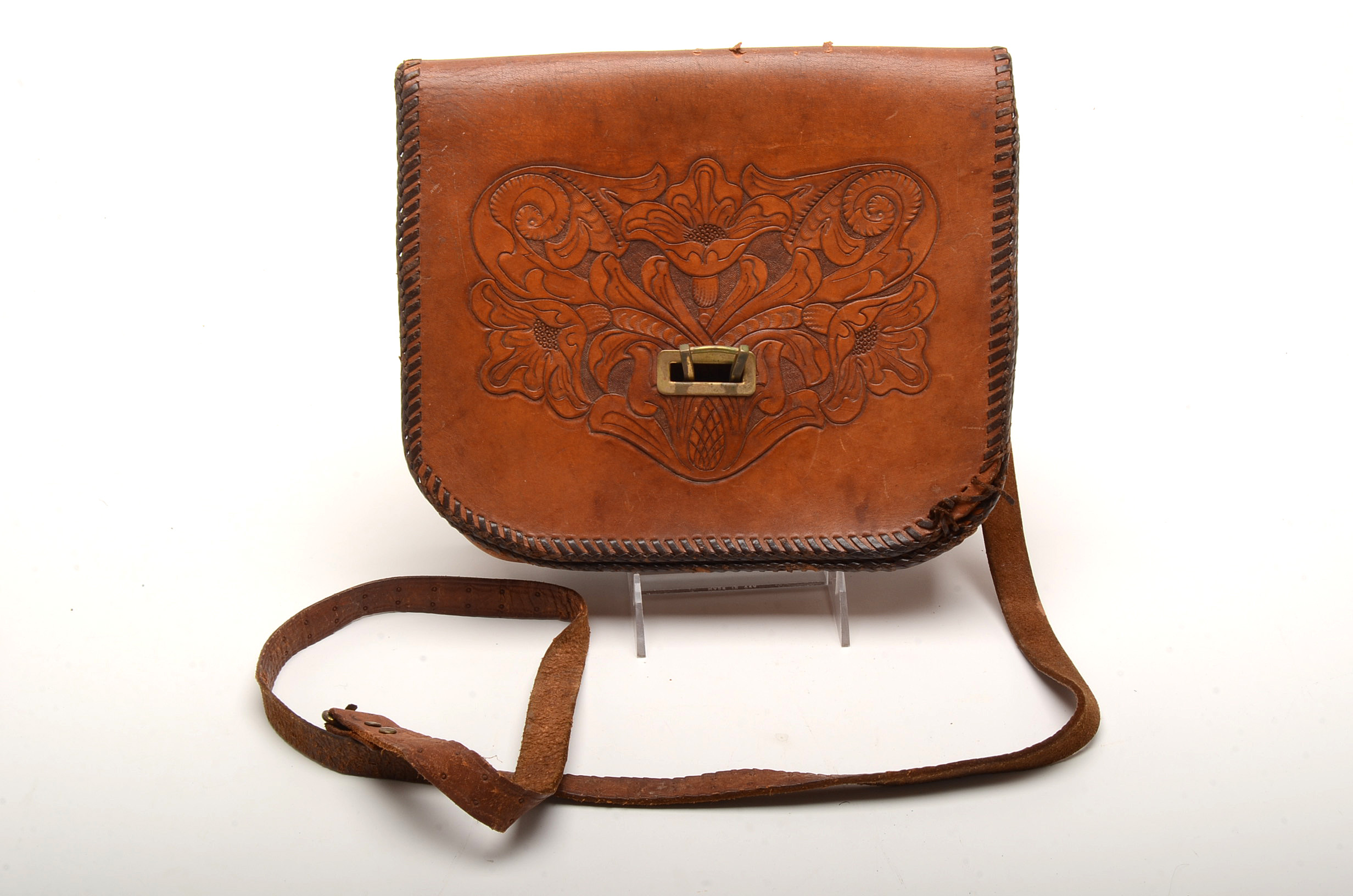 Vintage Tooled Leather Handbags