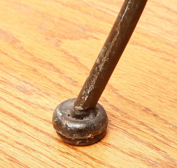 Wrought Iron and Wicker Bench