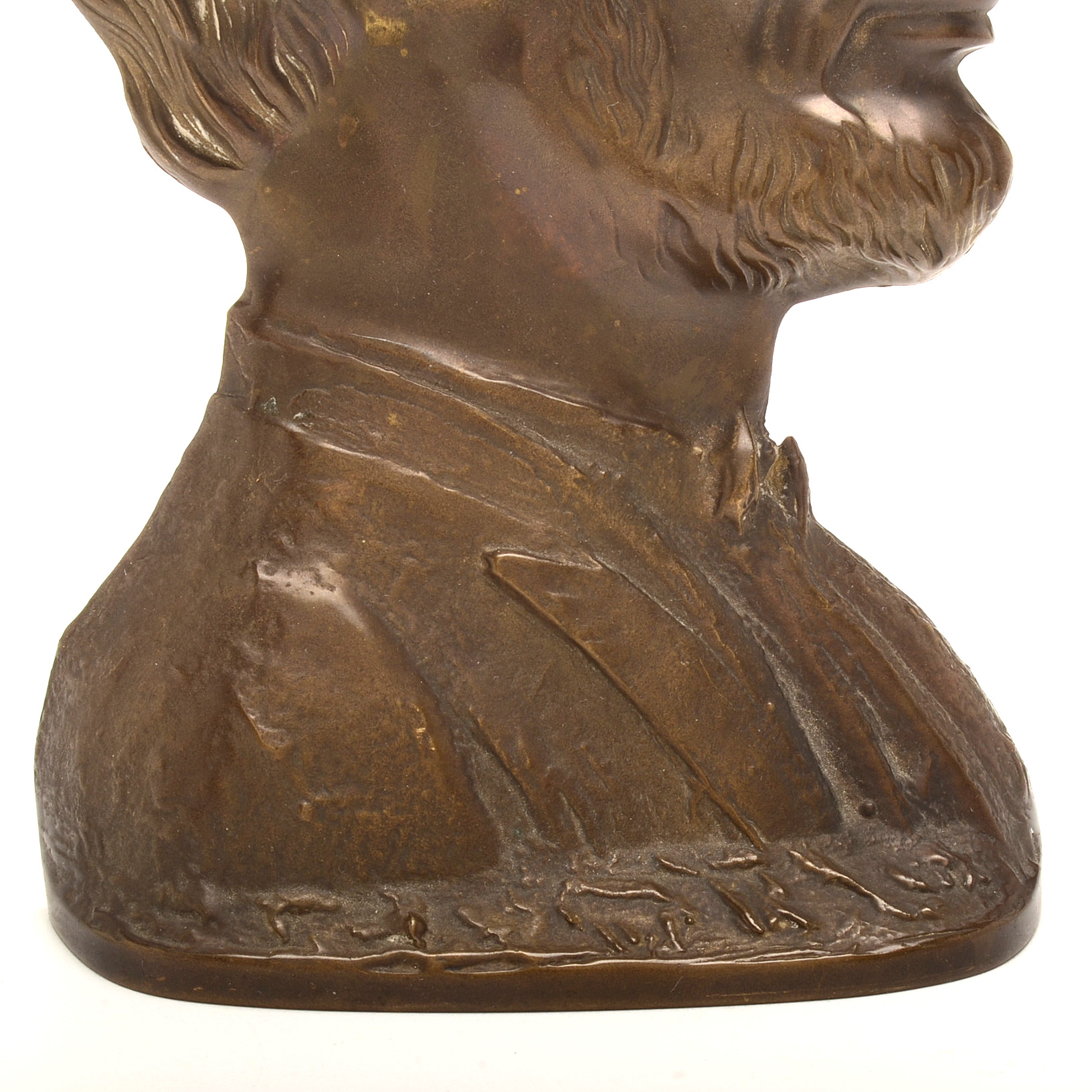 Abraham Lincoln Bronze Tone  Metal Bookend