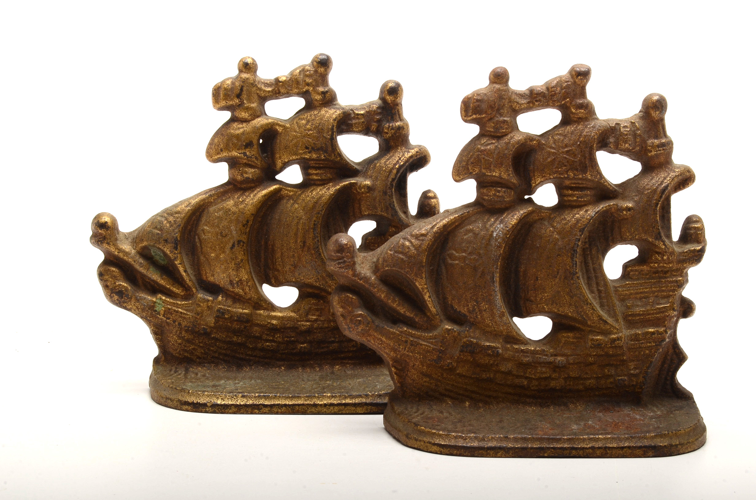 Vintage Metal Boot Jack, Bookends and Ice Skates