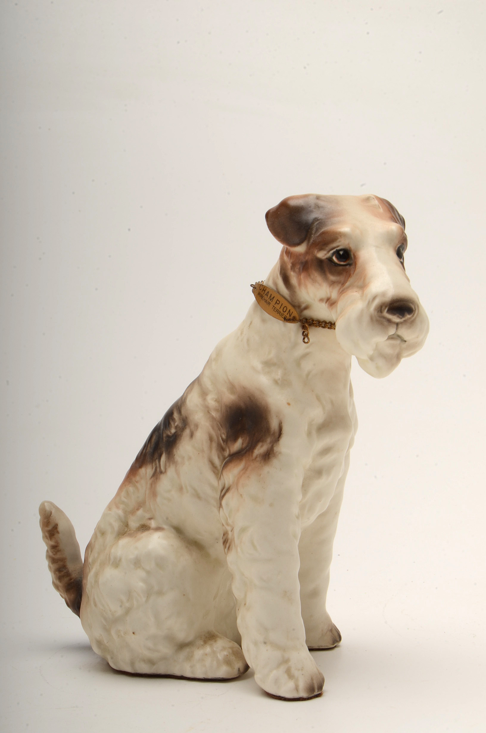 Vintage Wirehair Terrier Ceramic Figurines