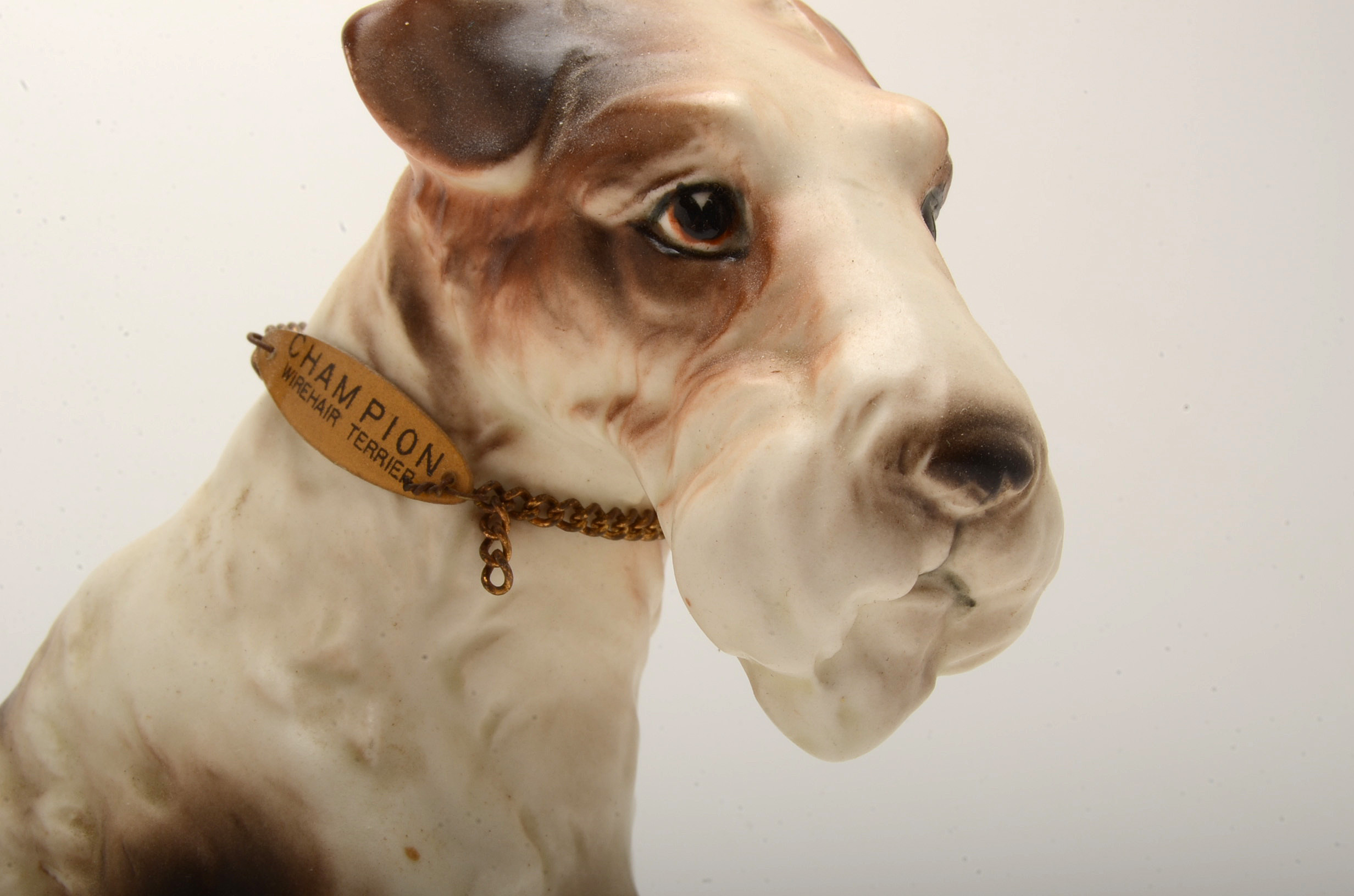Vintage Wirehair Terrier Ceramic Figurines