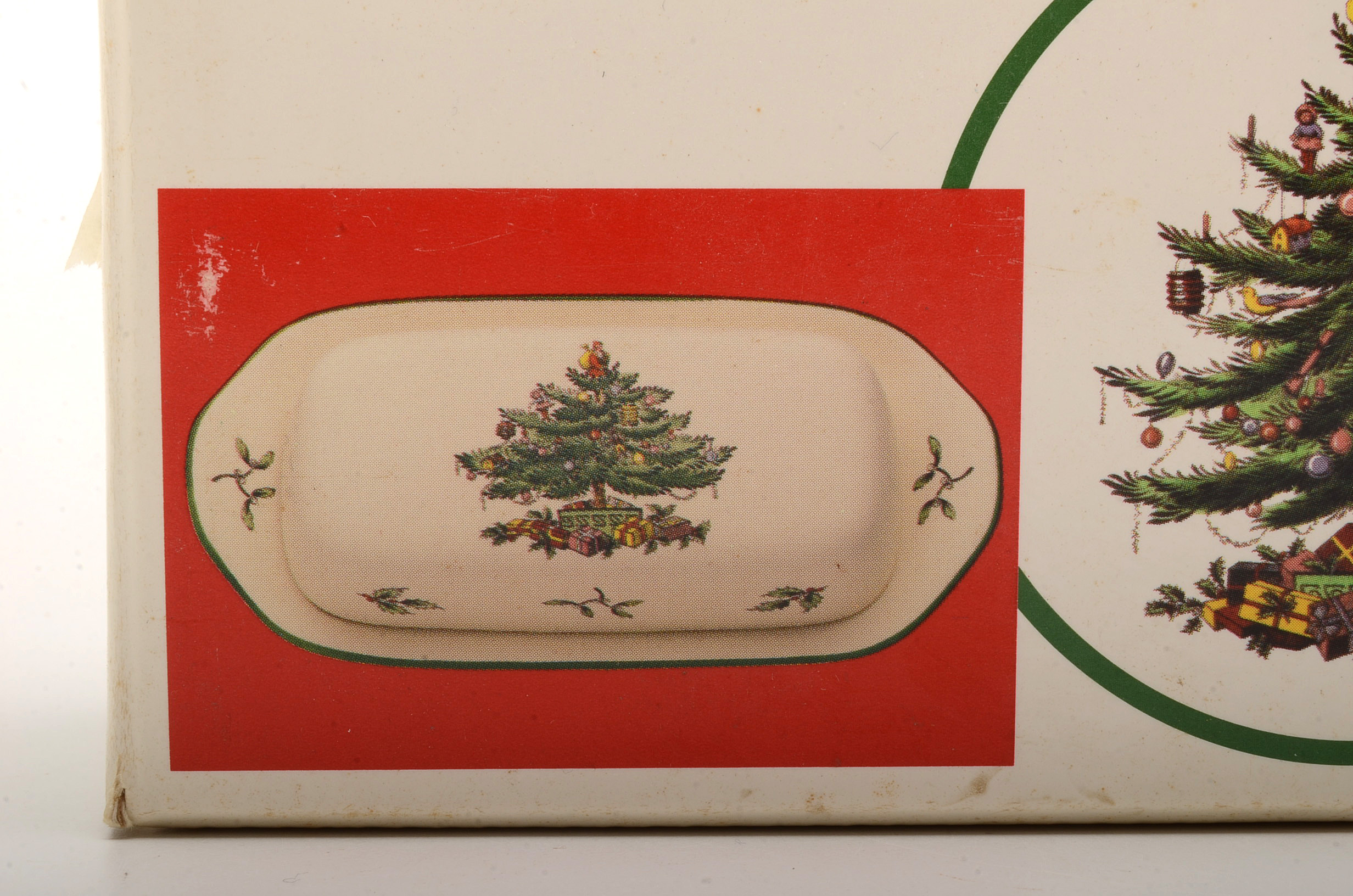 Spode "Christmas Tree" China Serving Set