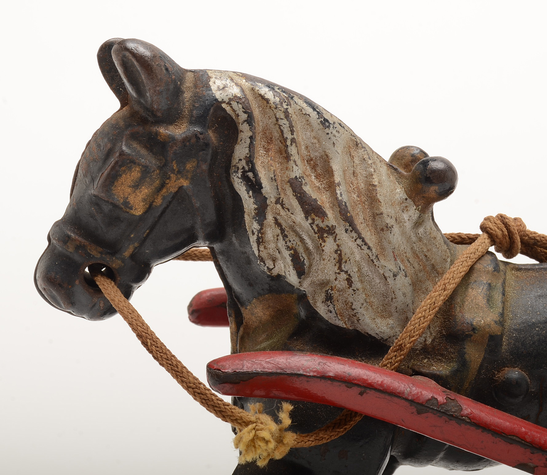 Vintage Cast Iron Horse and Driver by Kenton Toys
