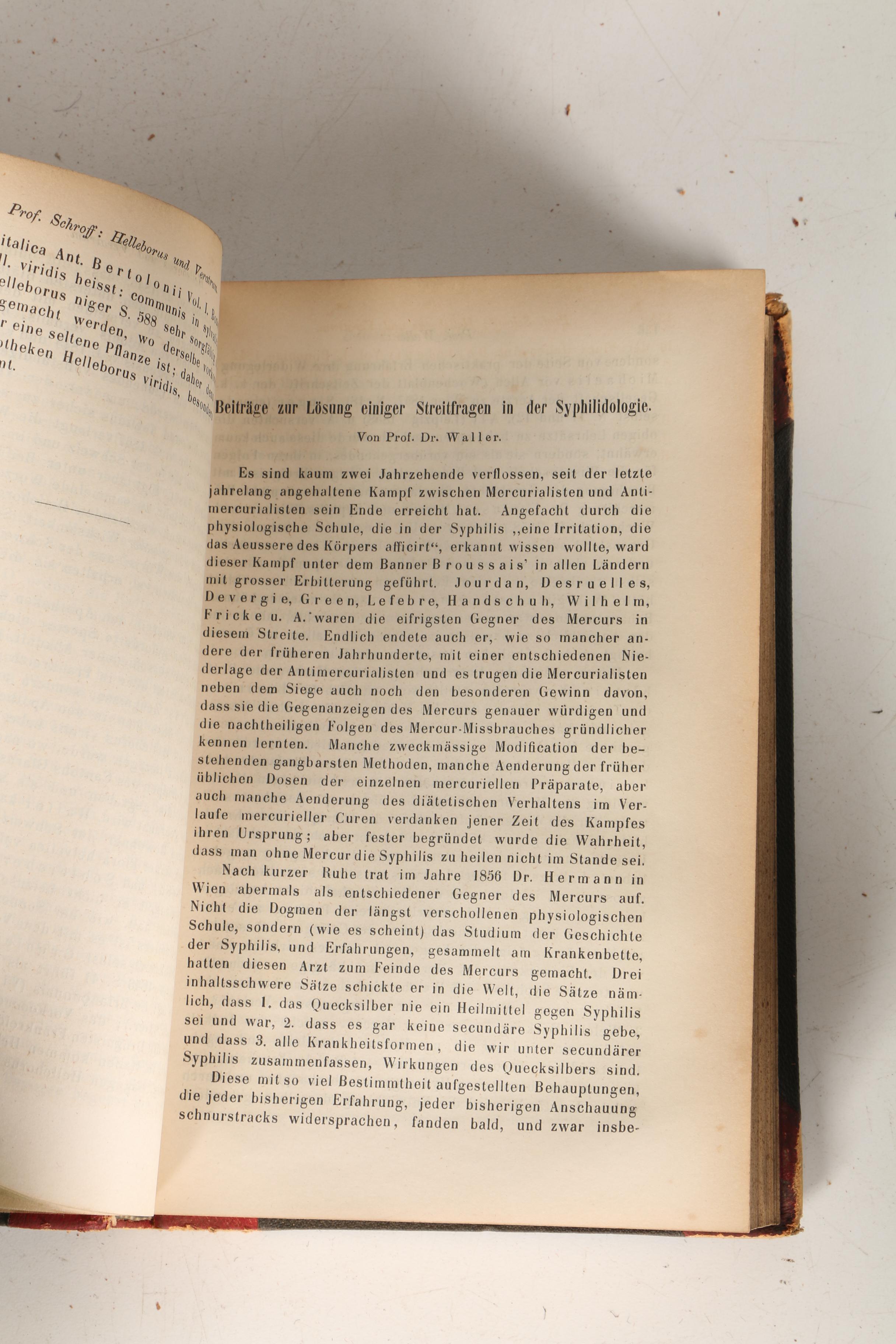 1859 German Medical Book Set by Josef Halla and Josef Kraft