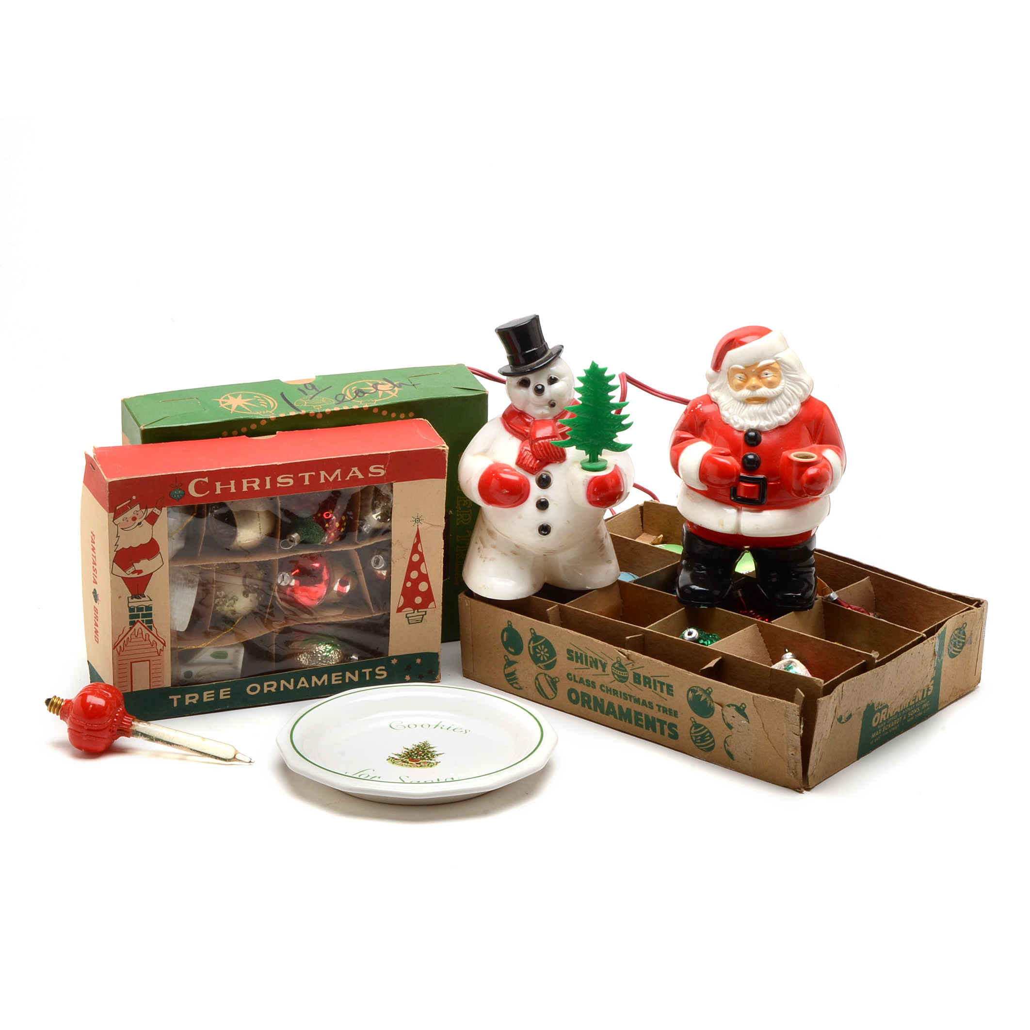 Vintage Christmas Holiday Ornaments and Decorations