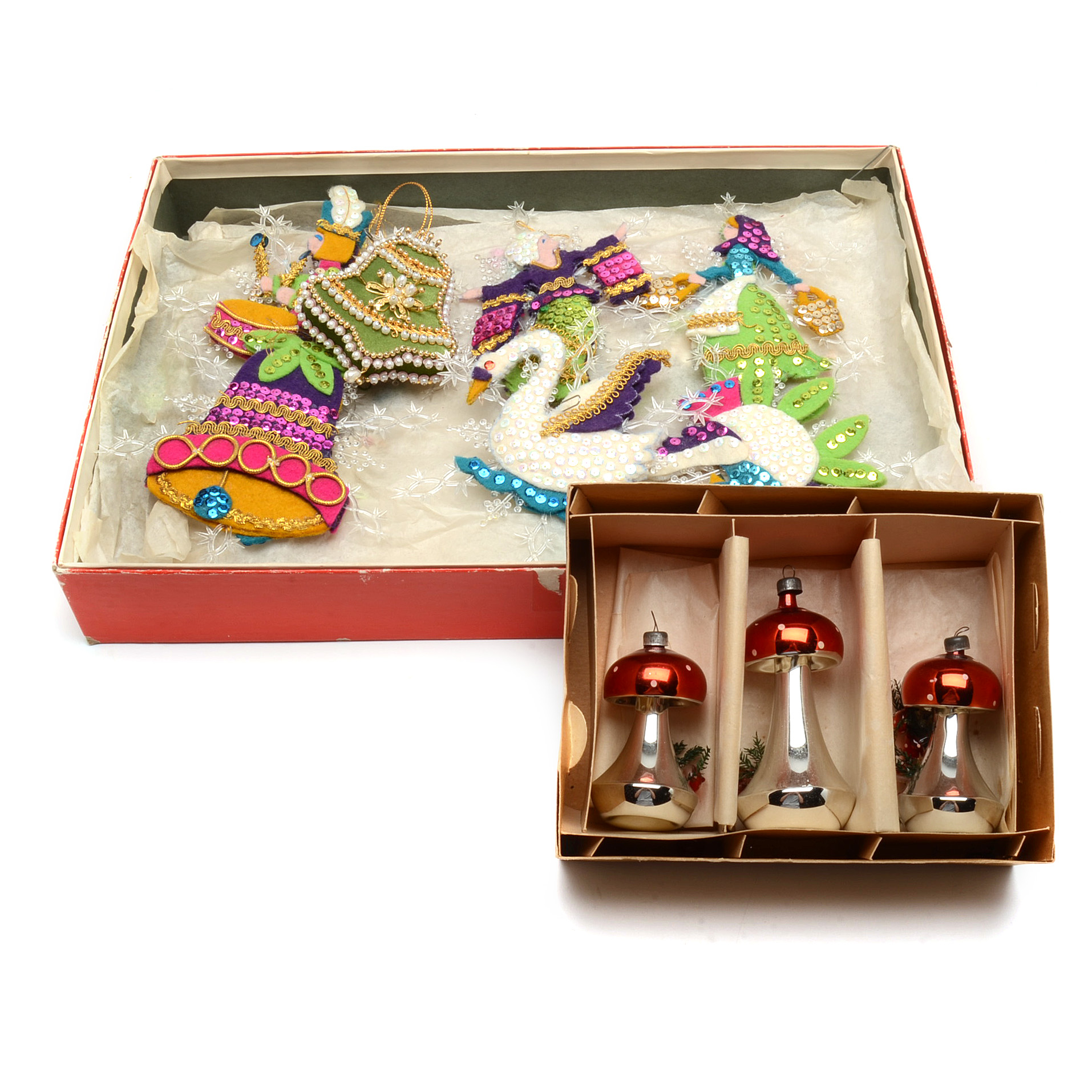 Vintage Christmas Holiday Ornaments