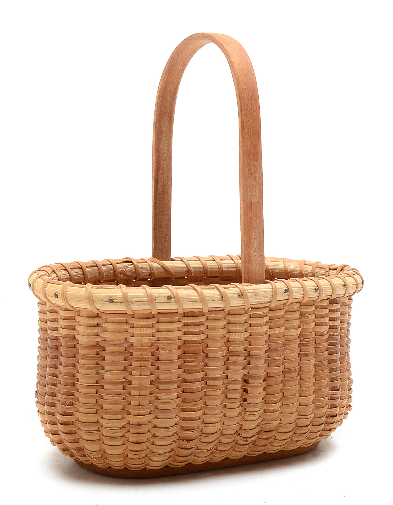 Miniature Nantucket Style Basket and Nested Seagrass Baskets