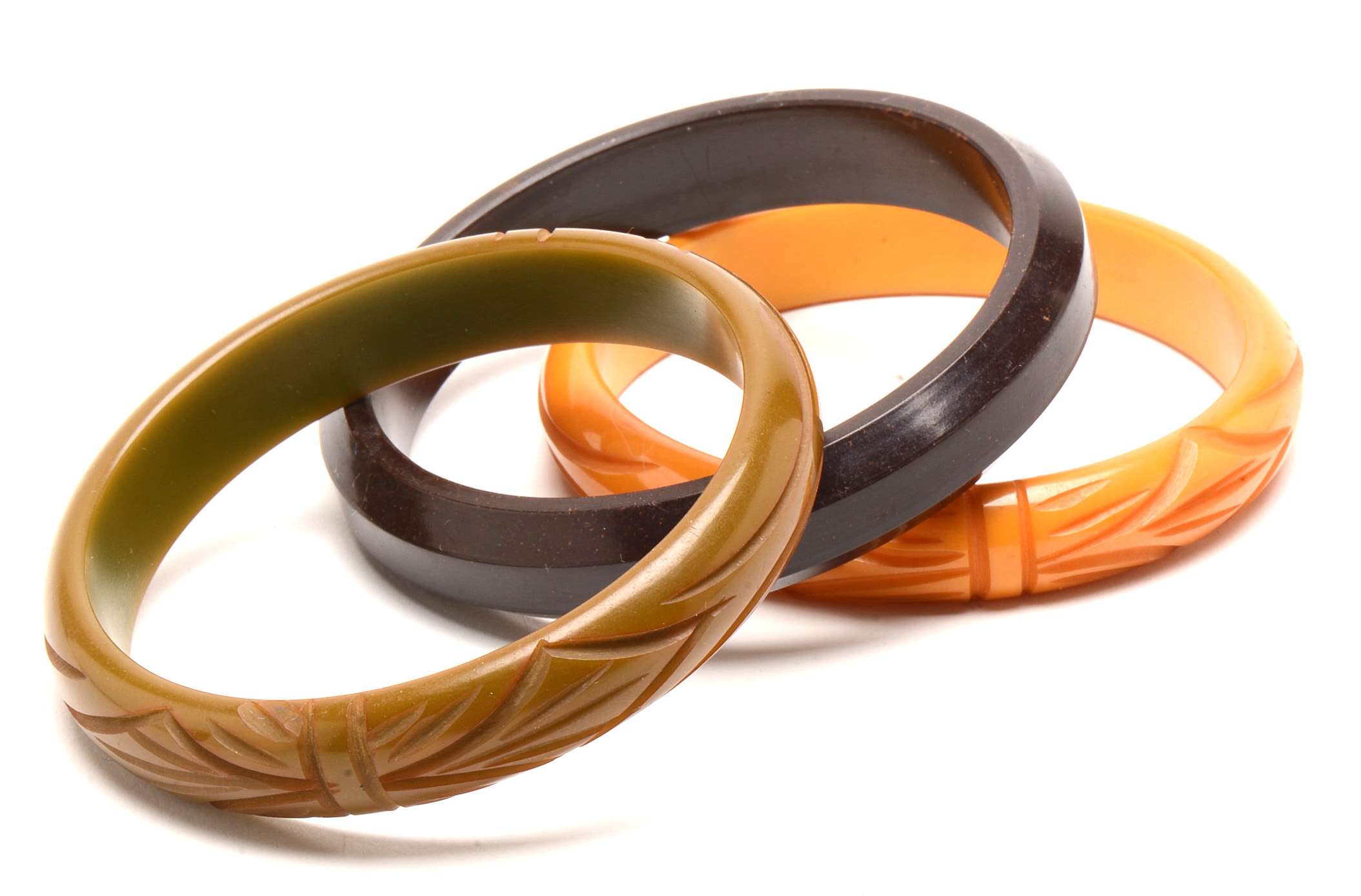 Three Vintage Bakelite Bangles