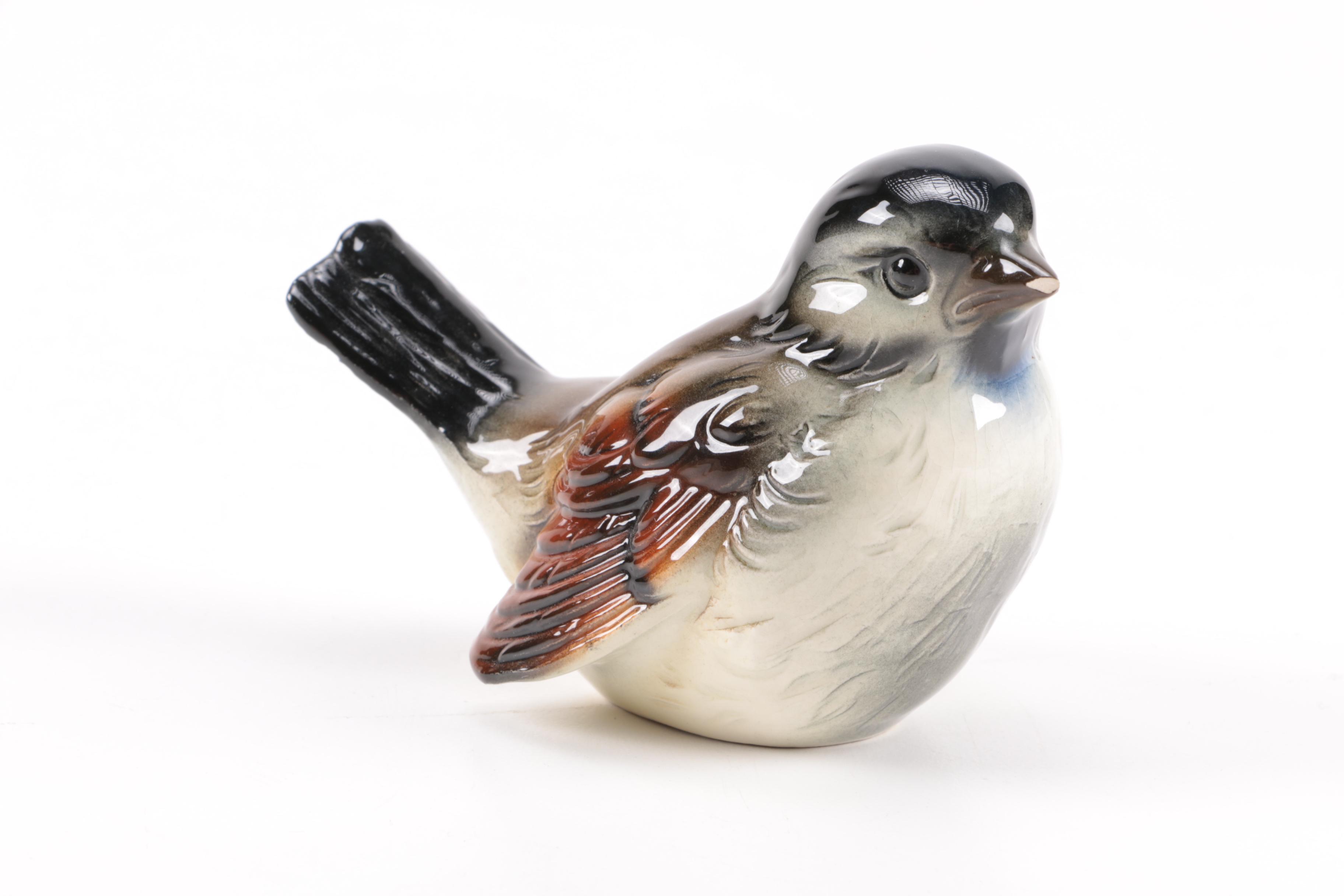 Circa 1970s Porcelain Bird Figurines Featuring Royal Adderley