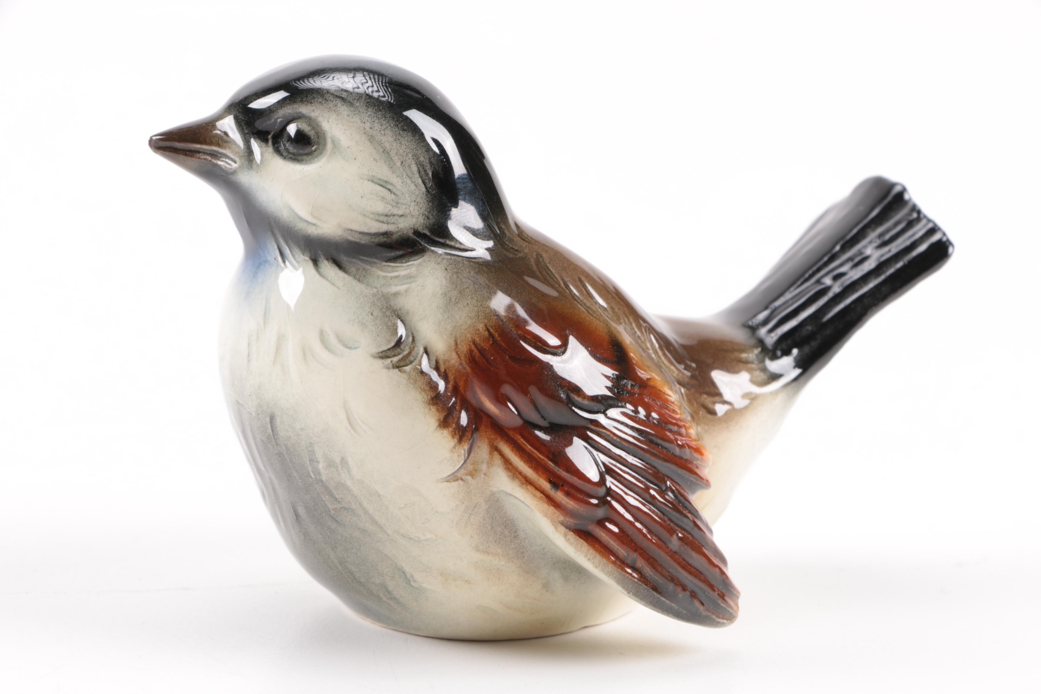 Circa 1970s Porcelain Bird Figurines Featuring Royal Adderley