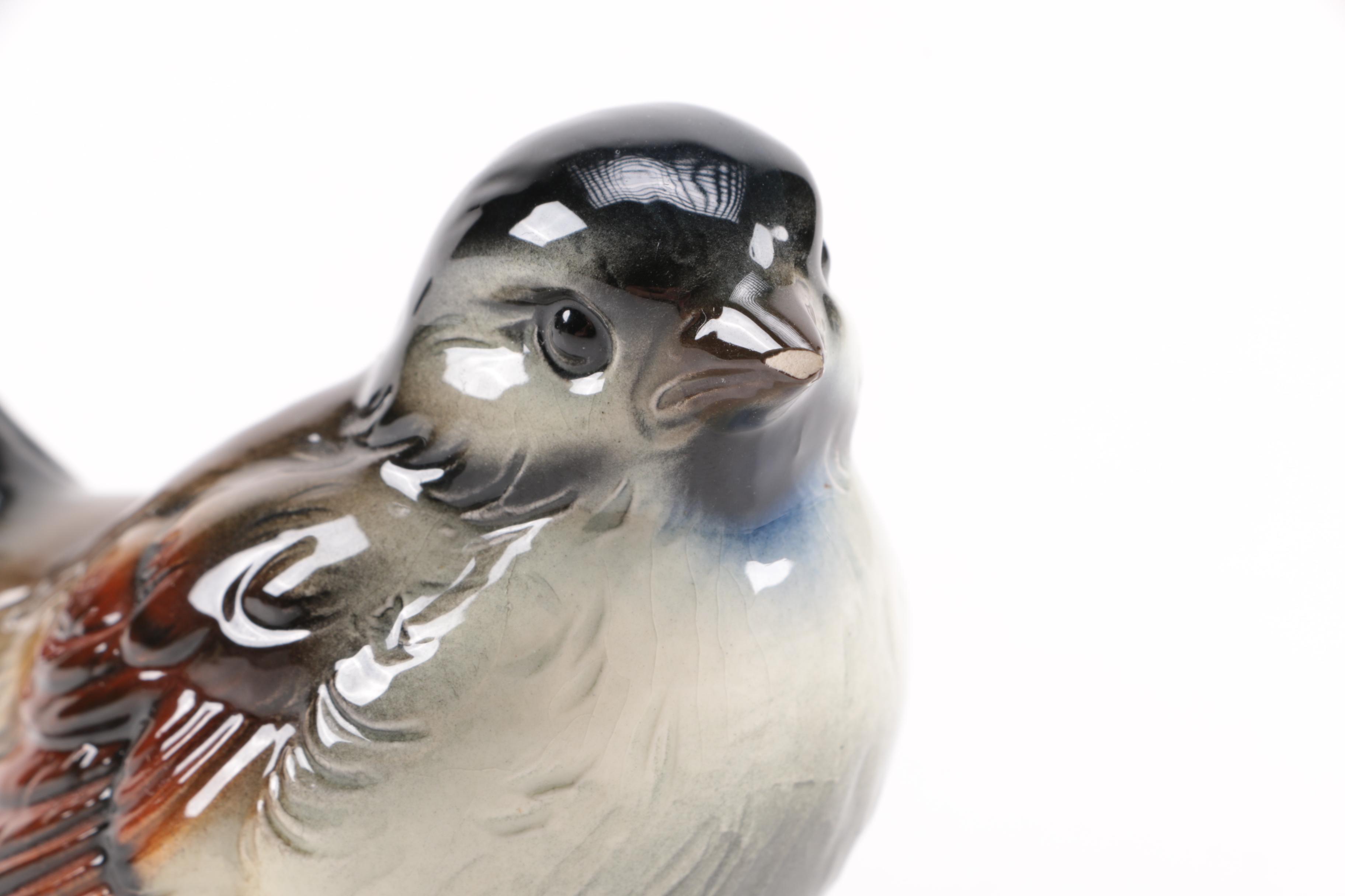 Circa 1970s Porcelain Bird Figurines Featuring Royal Adderley