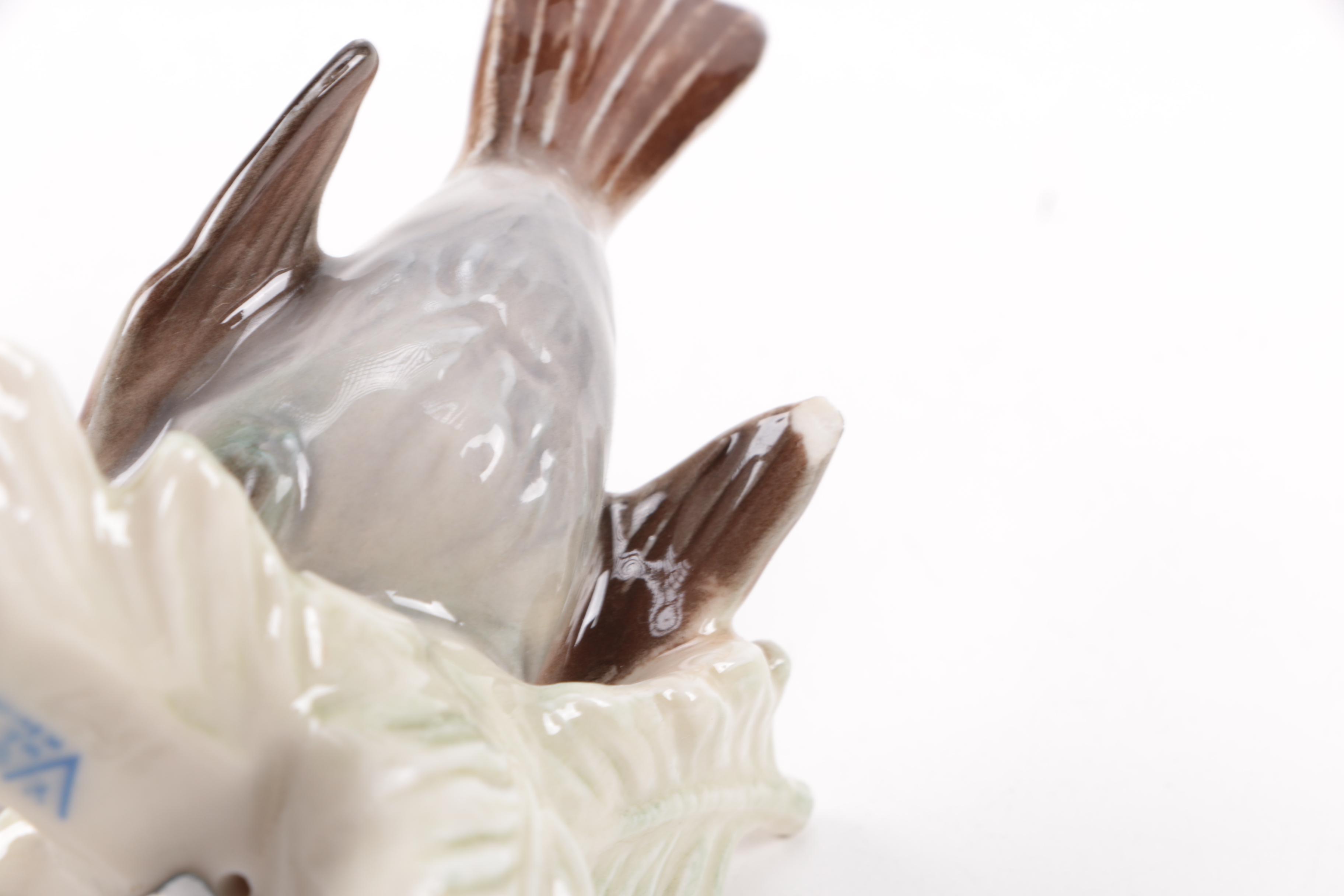 Circa 1970s Porcelain Bird Figurines Featuring Royal Adderley