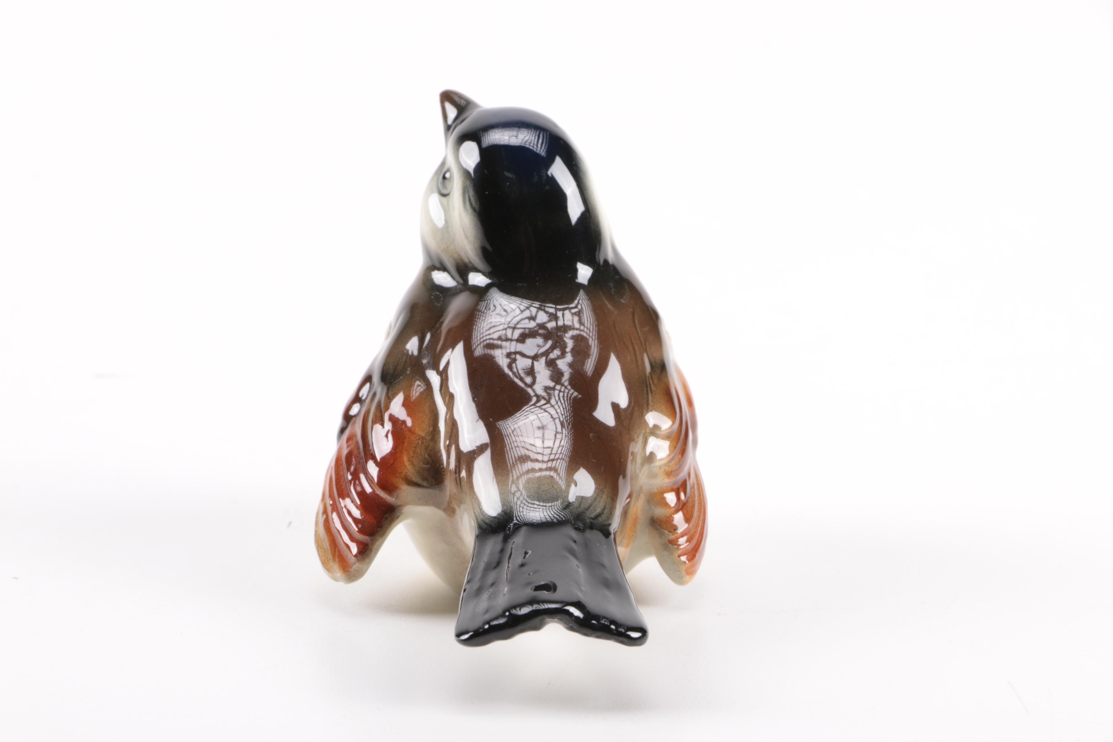 Circa 1970s Porcelain Bird Figurines Featuring Royal Adderley