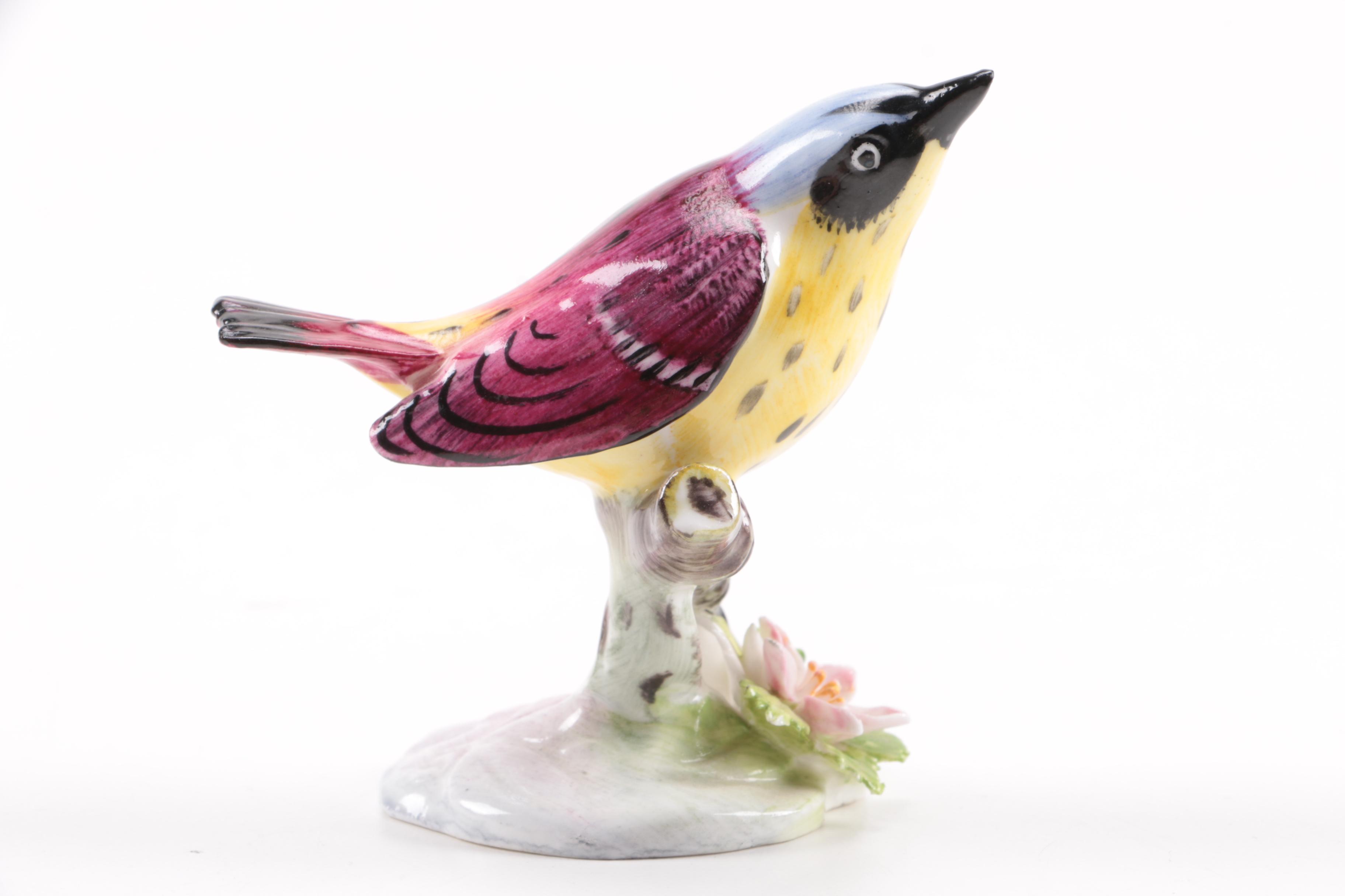 Circa 1970s Porcelain Bird Figurines Featuring Royal Adderley