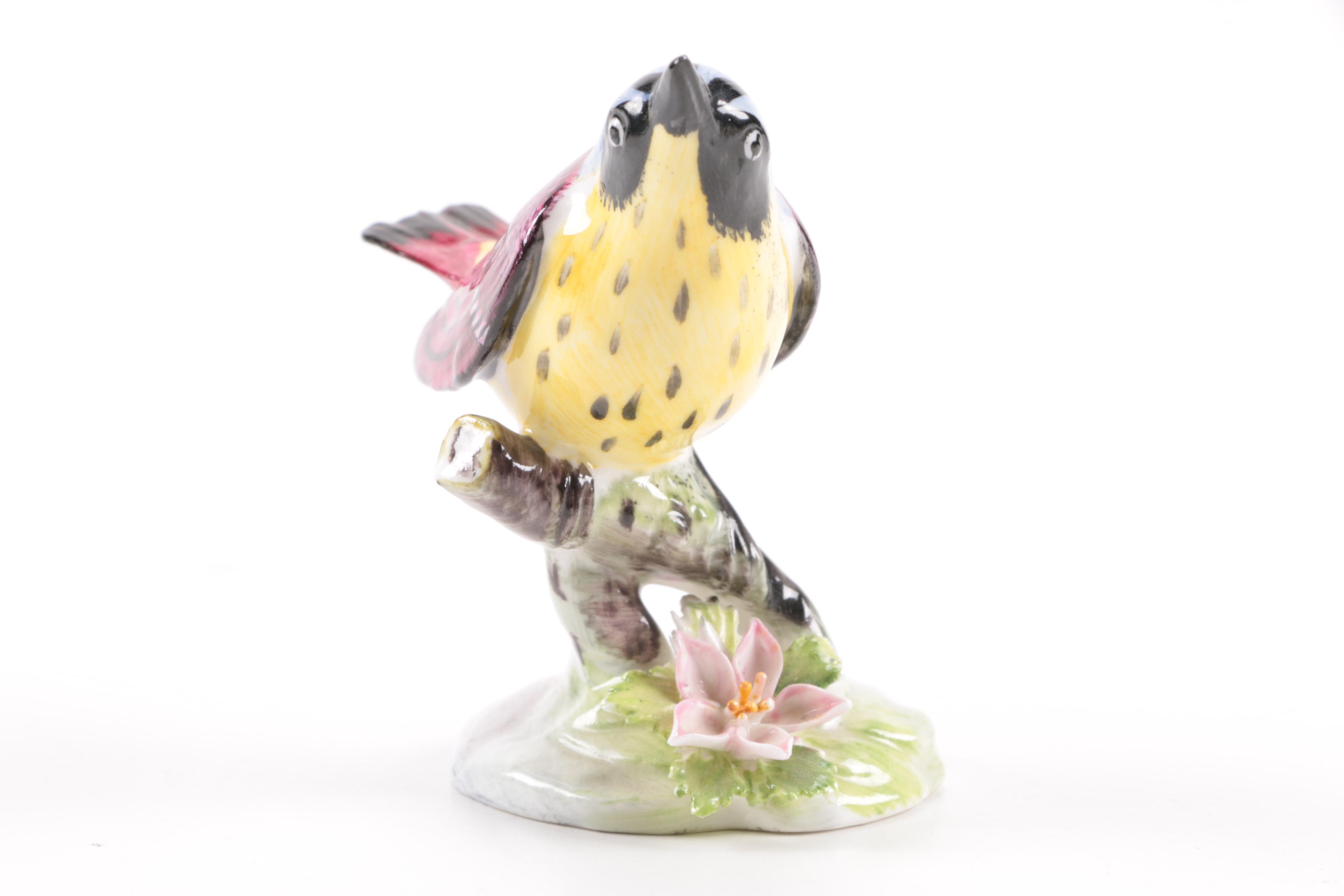 Circa 1970s Porcelain Bird Figurines Featuring Royal Adderley
