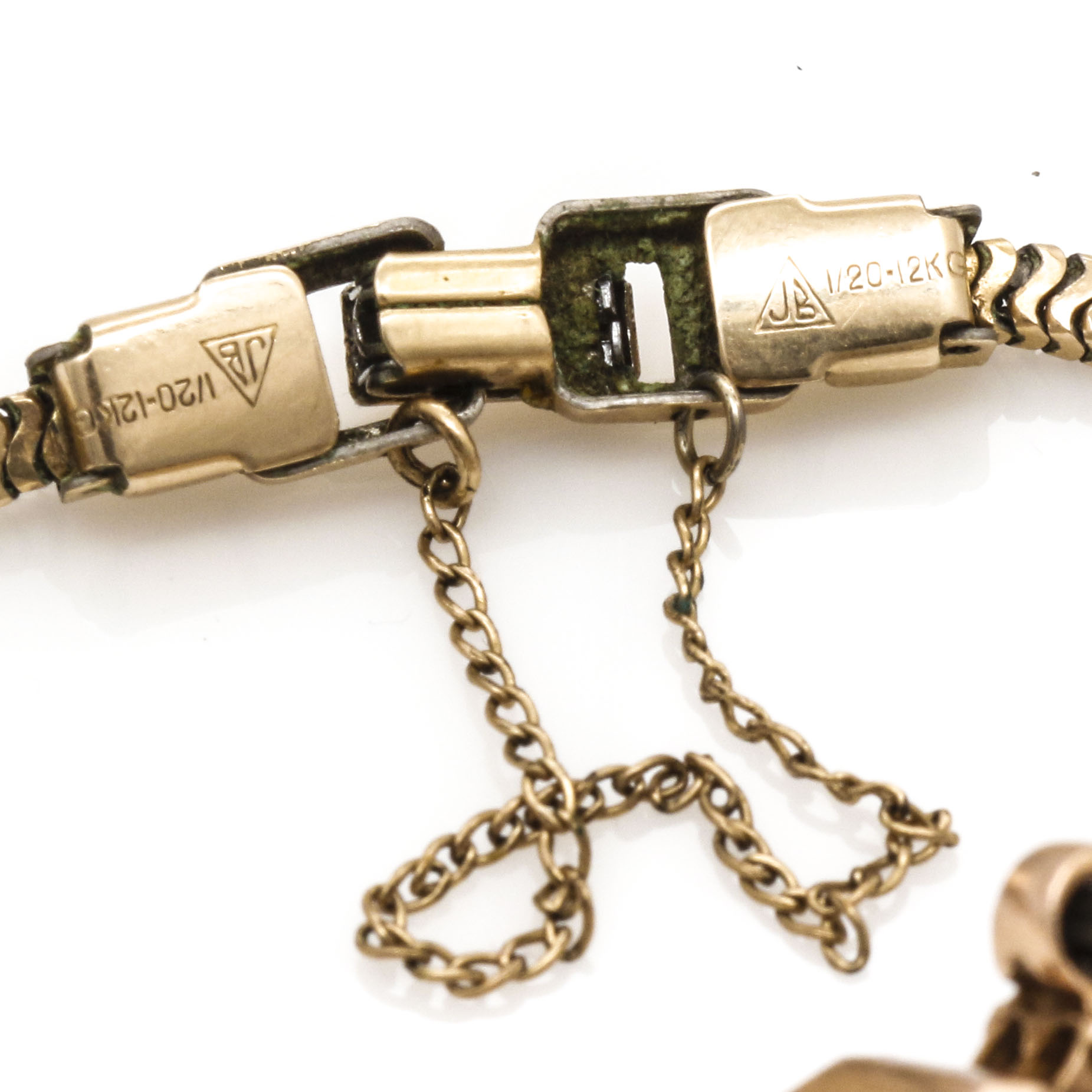 Gotham Deluxe 14K Tri-Tone Gold Ruby and Diamond Watch