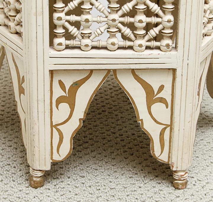 Morrocan Inspired Wood Side Table