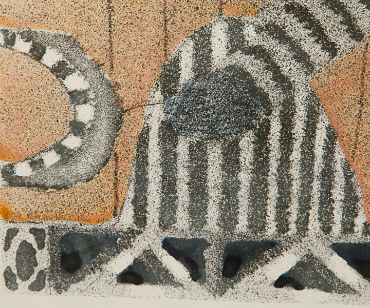 Jack Portland Mixed Media Monoprint