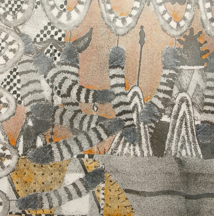 Jack Portland Mixed Media Monoprint