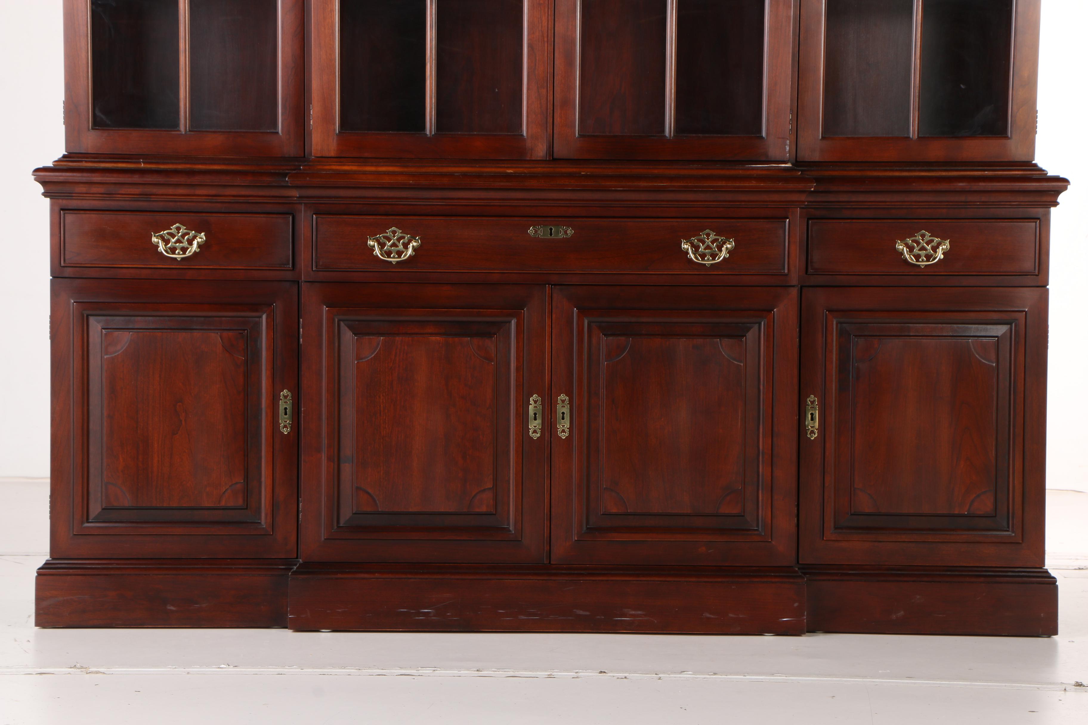 Statton Solid Cherry Lighted China Cabinet