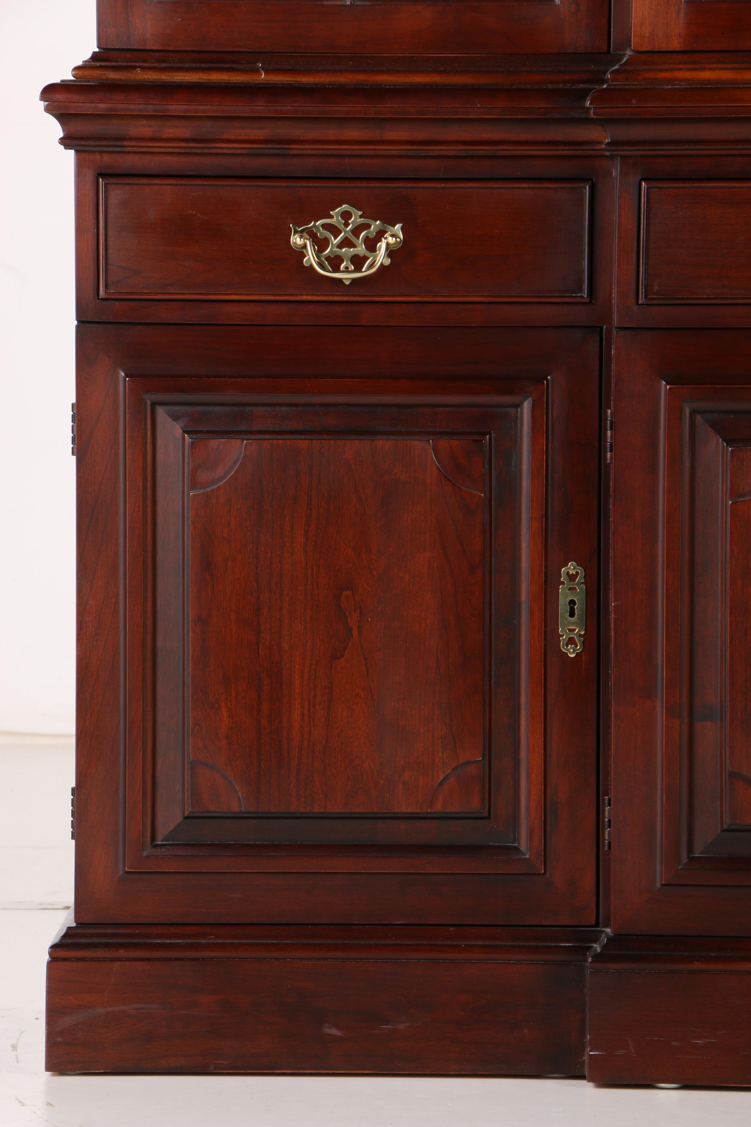 Statton Solid Cherry Lighted China Cabinet