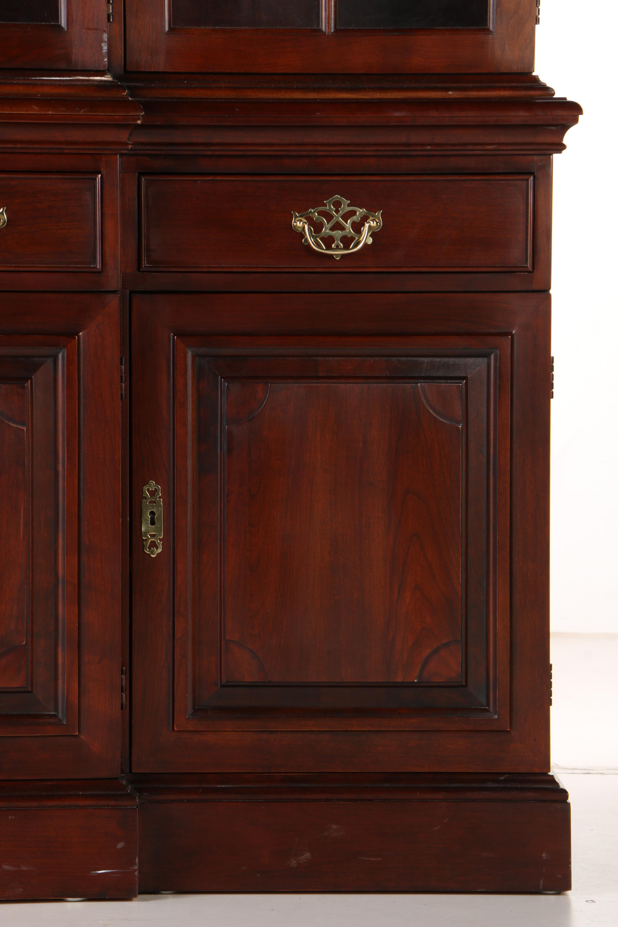 Statton Solid Cherry Lighted China Cabinet