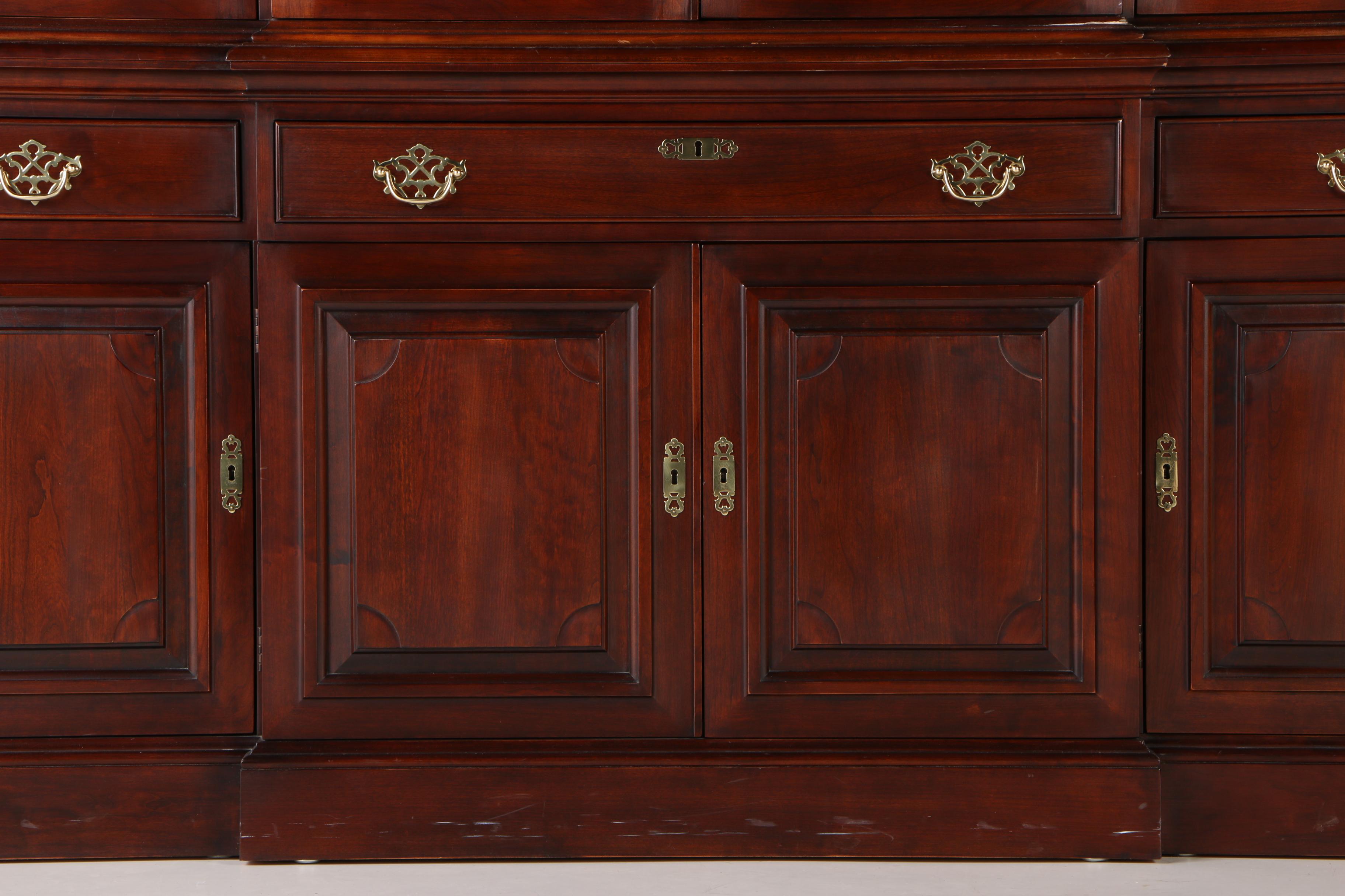 Statton Solid Cherry Lighted China Cabinet