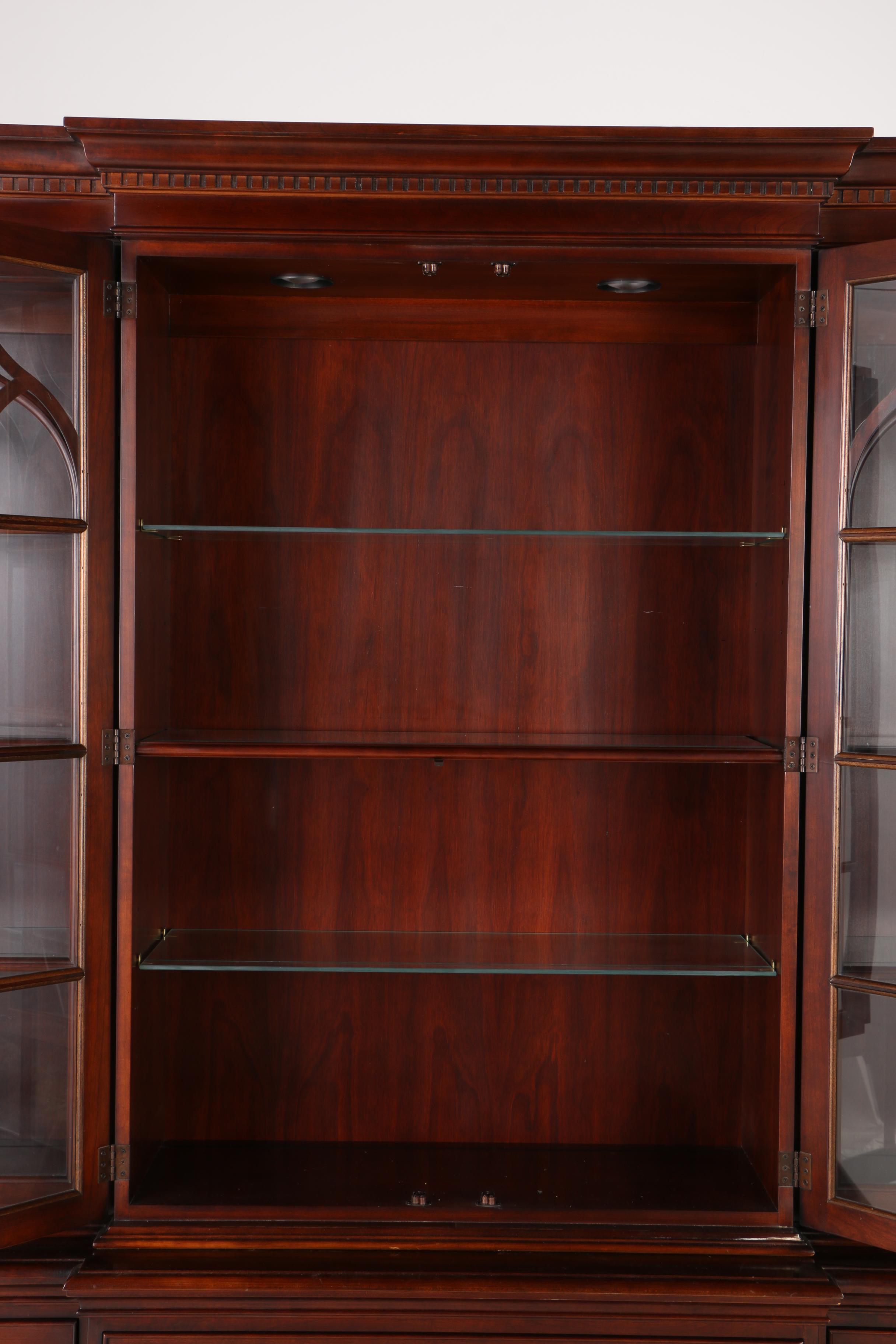 Statton Solid Cherry Lighted China Cabinet