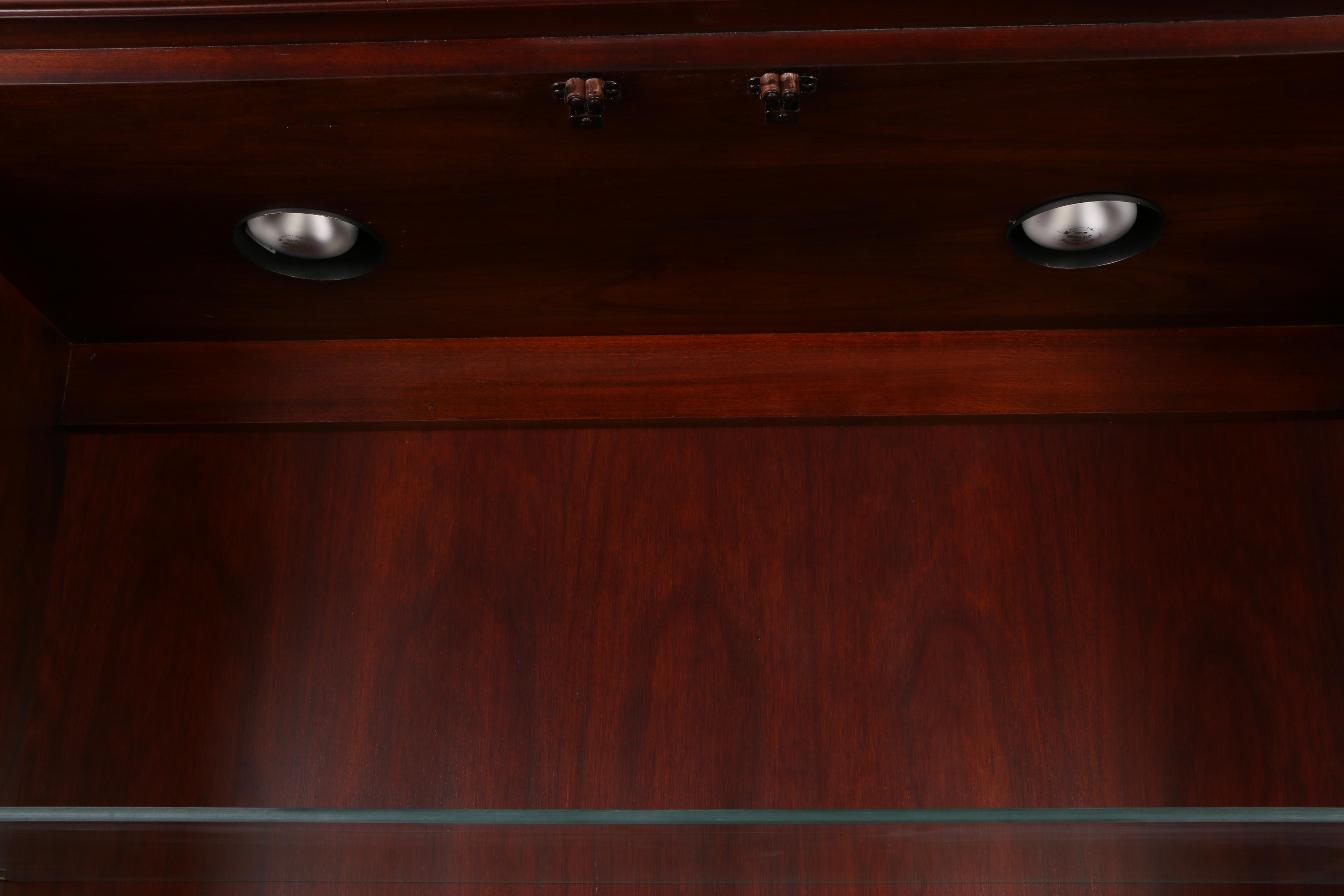 Statton Solid Cherry Lighted China Cabinet