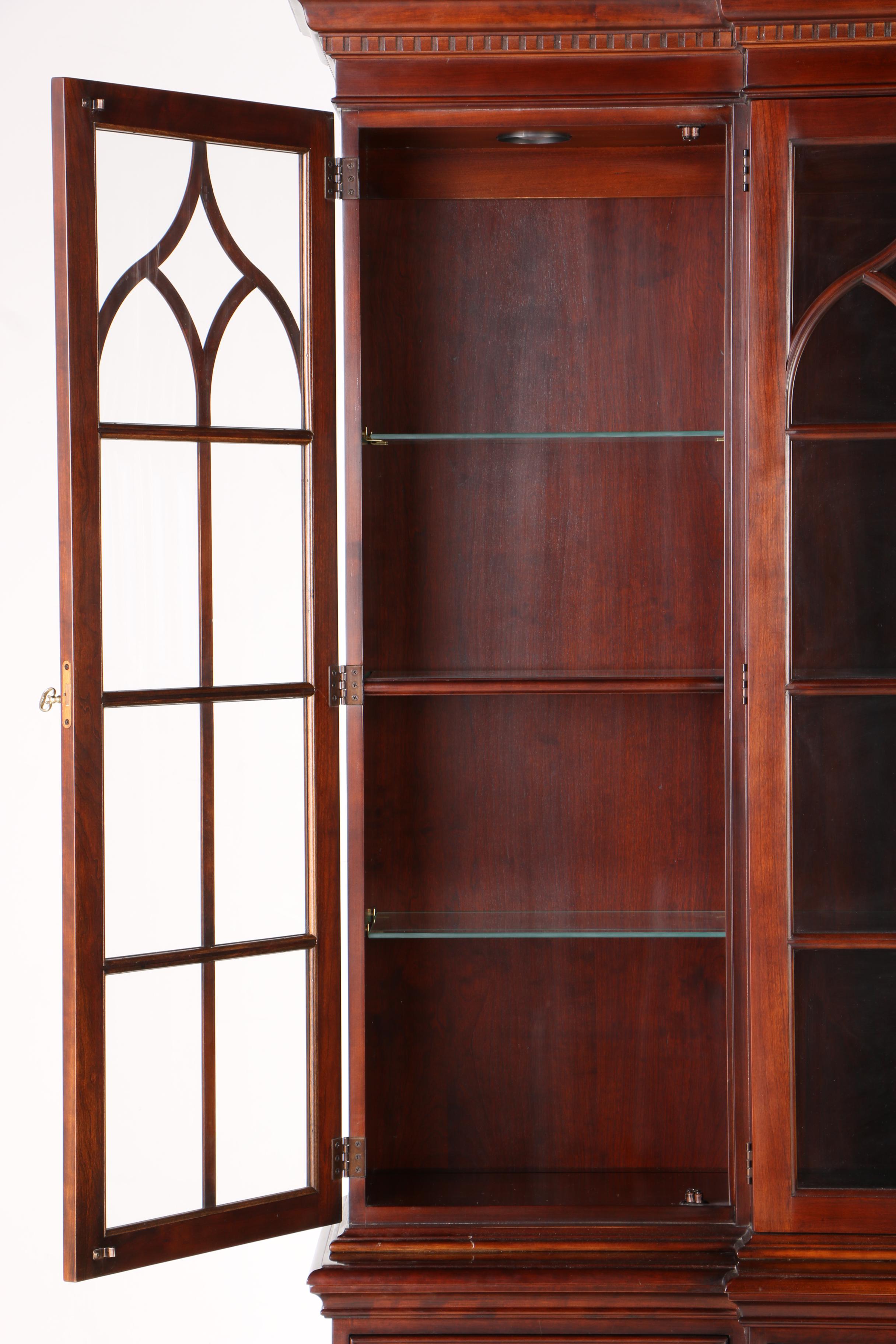 Statton Solid Cherry Lighted China Cabinet