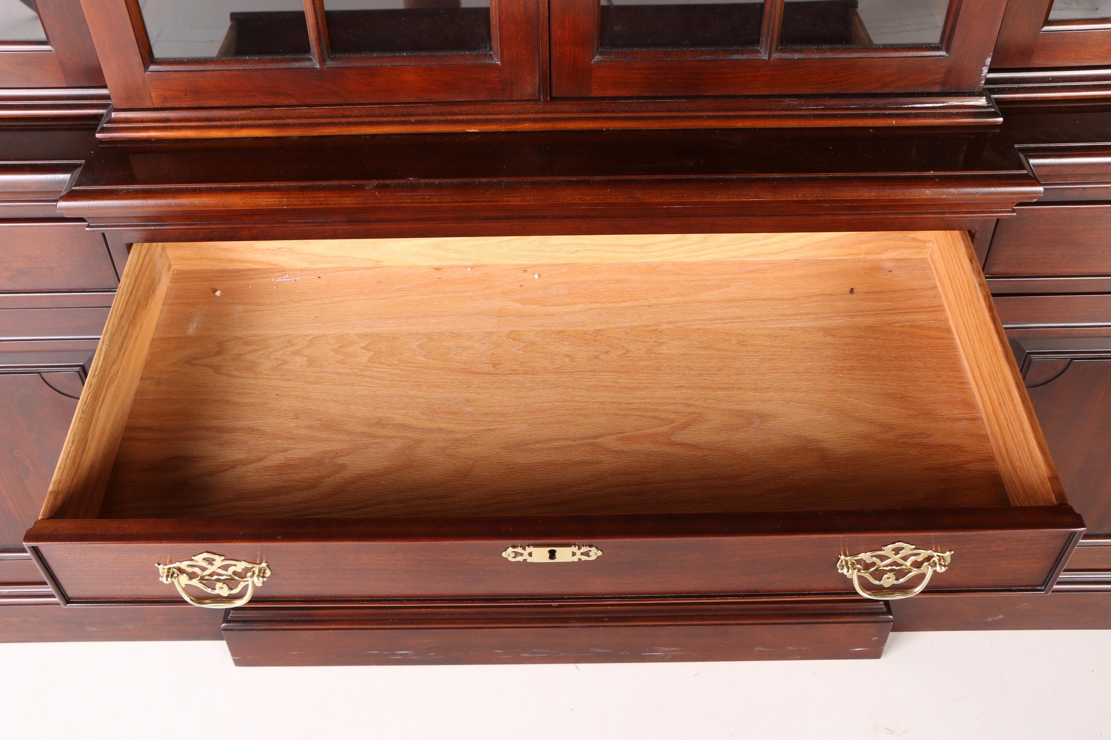 Statton Solid Cherry Lighted China Cabinet