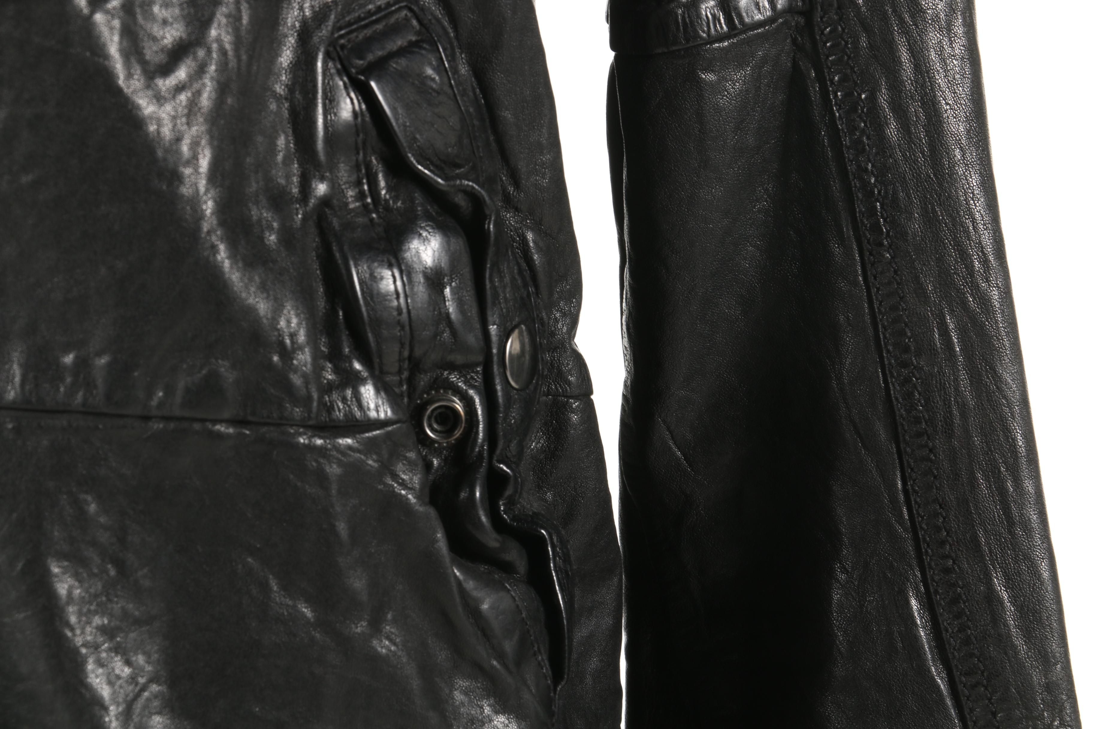 Diesel Black Leather Jacket