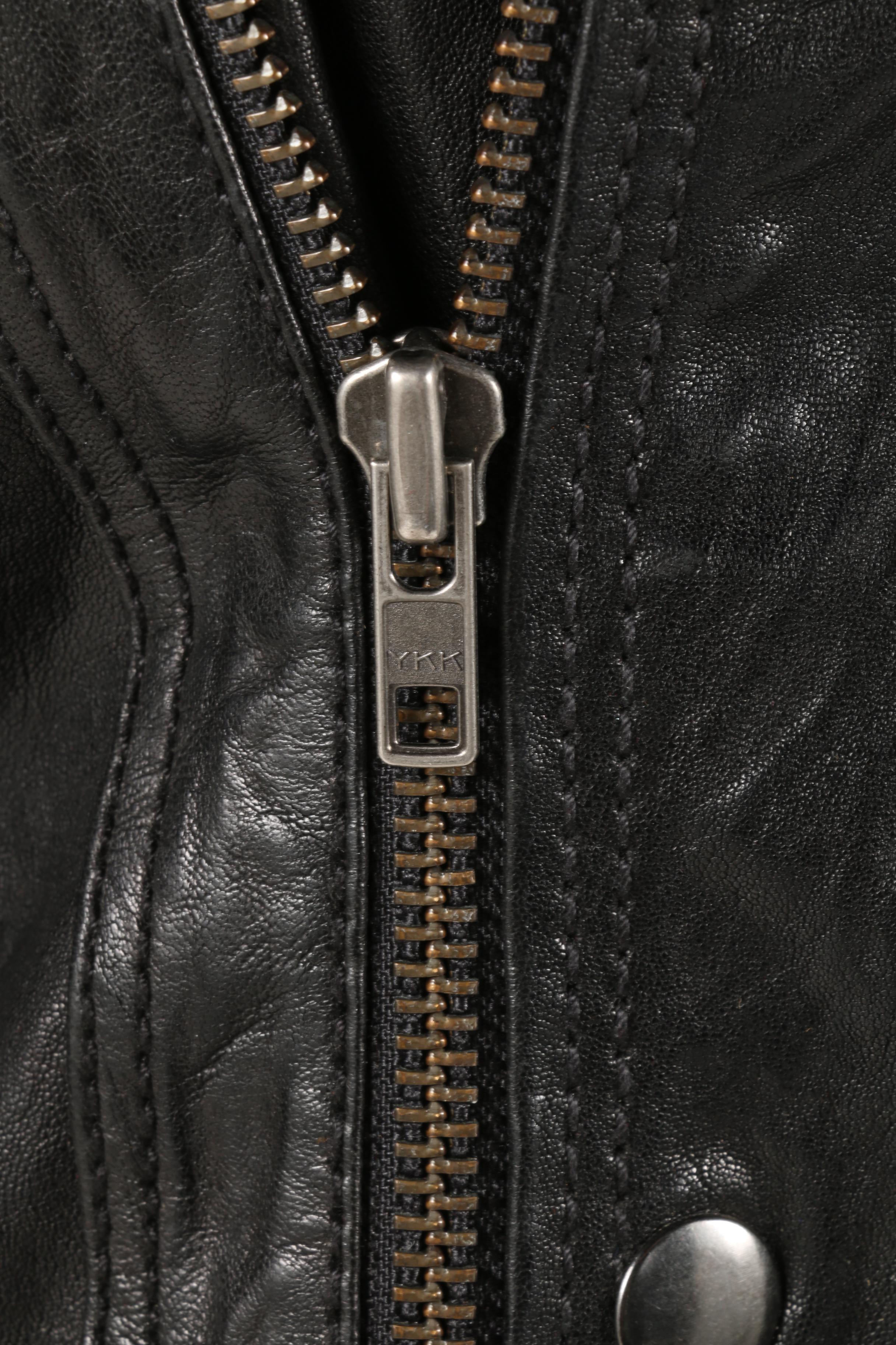 Diesel Black Leather Jacket