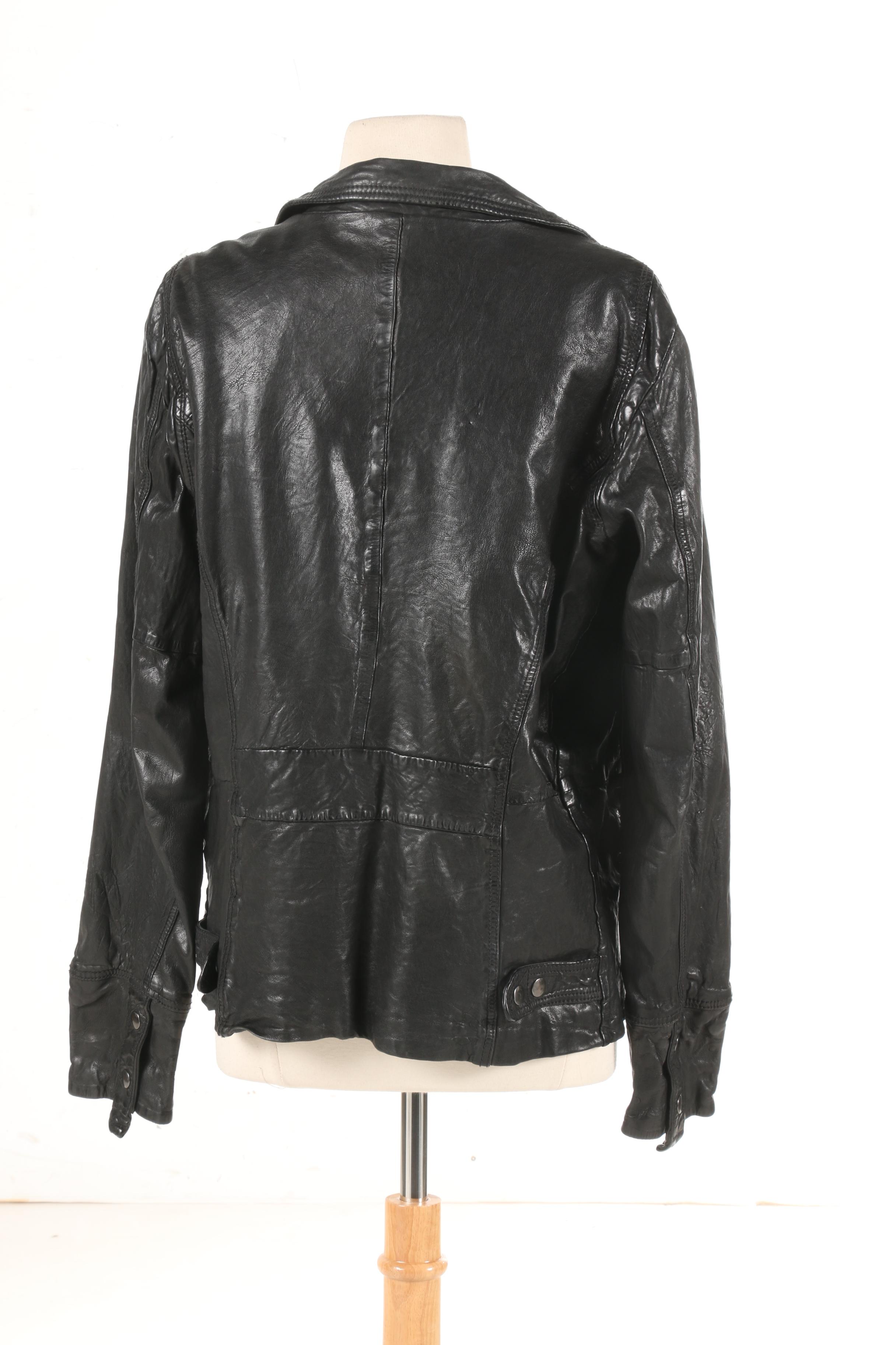Diesel Black Leather Jacket