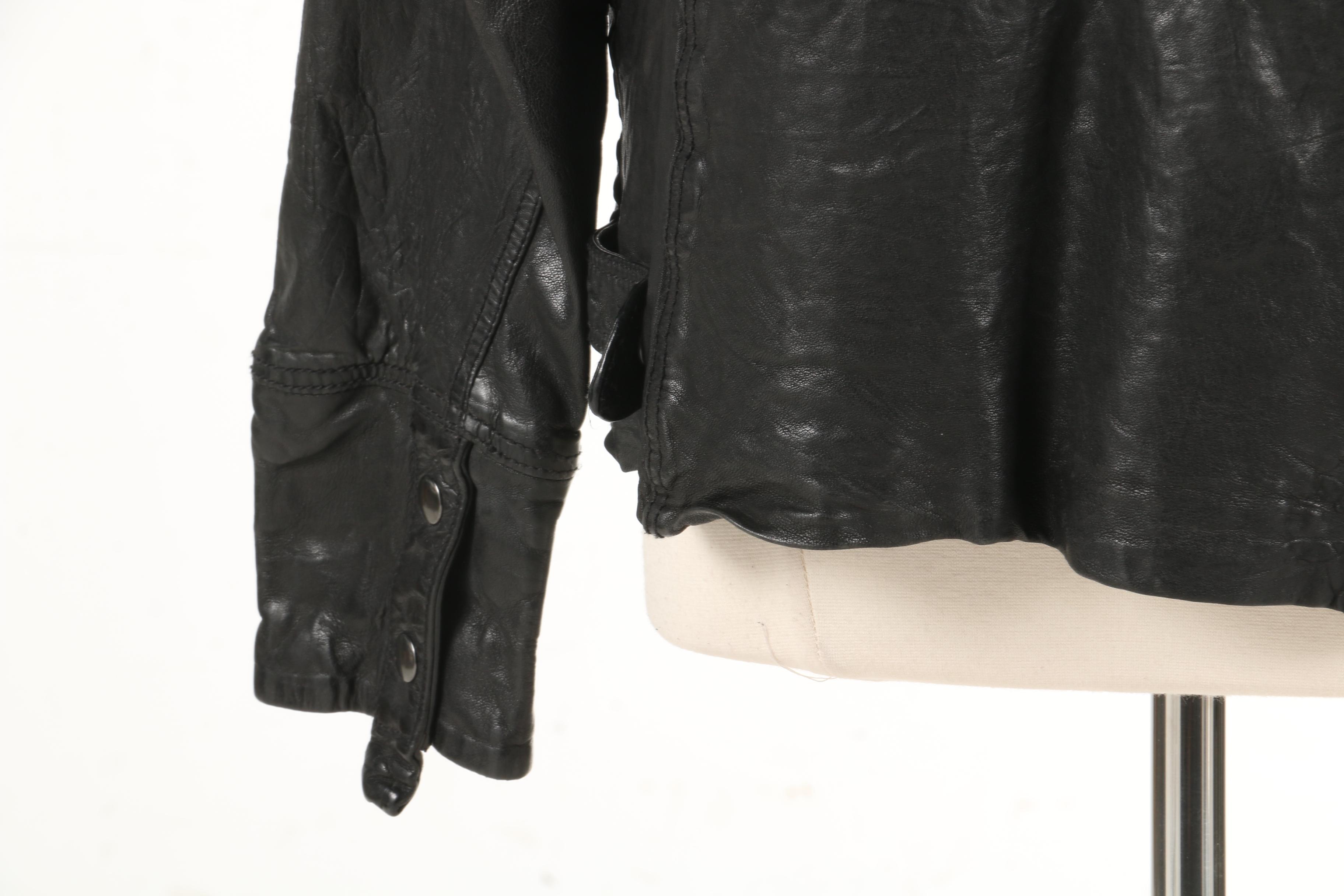 Diesel Black Leather Jacket