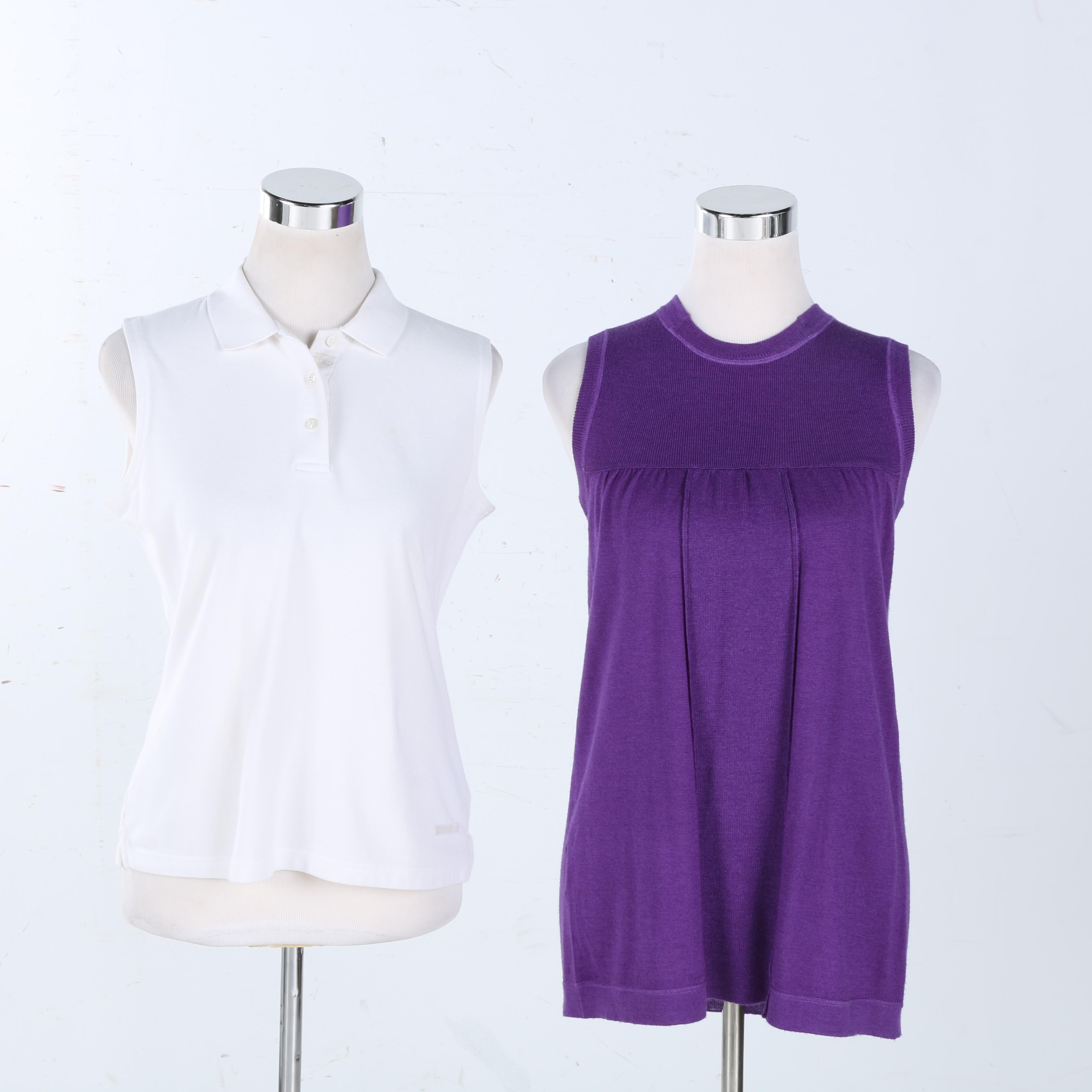 Burberry Golf and Prada Tops