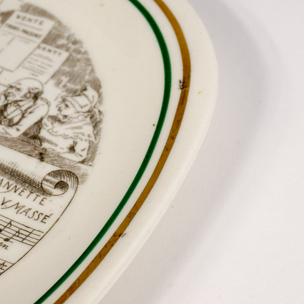 Set of Six Musical Plates