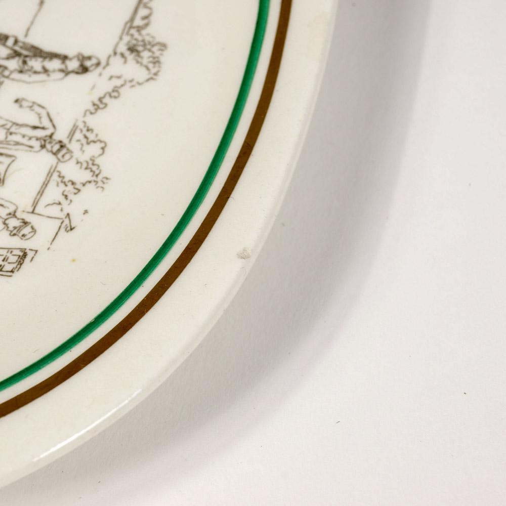 Set of Six Musical Plates