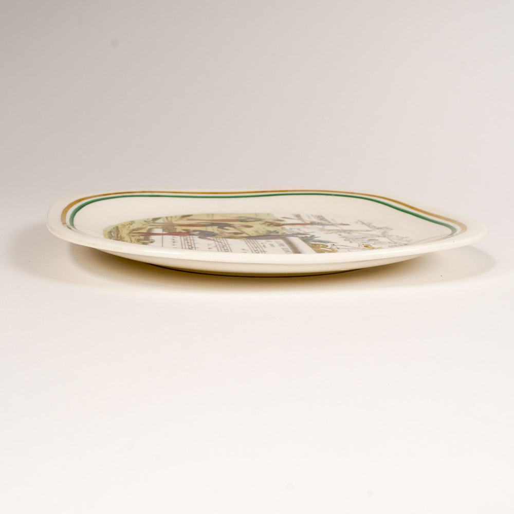 Set of Six Musical Plates