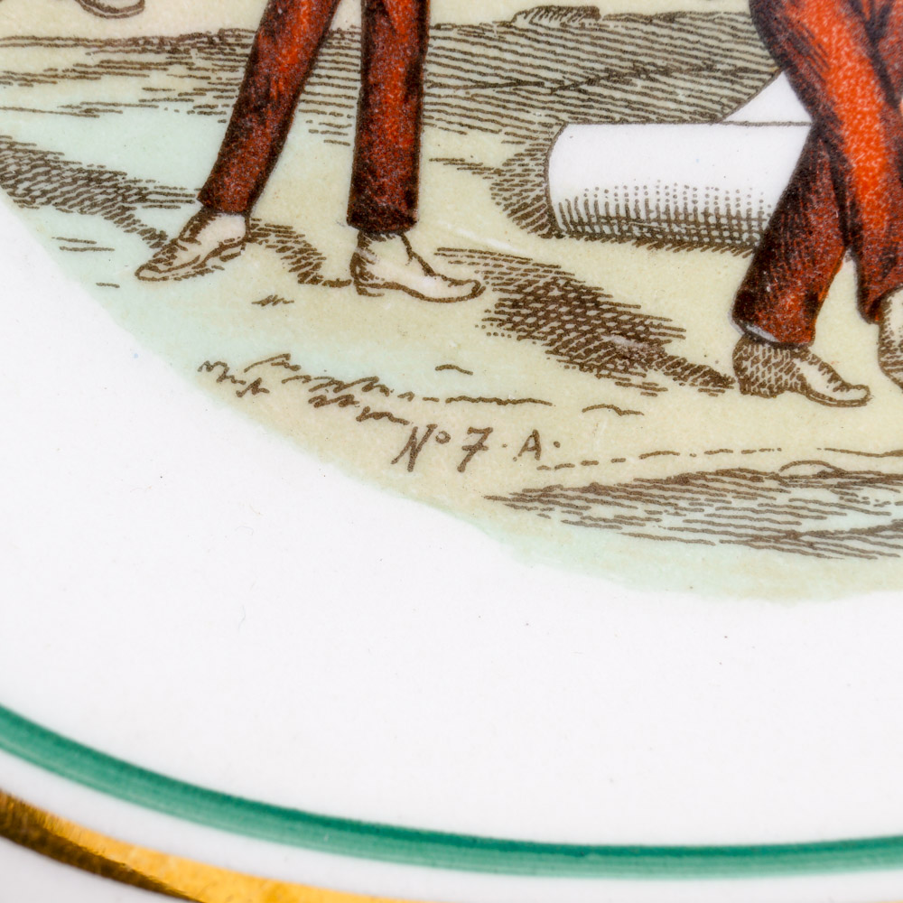 Set of Six Musical Plates