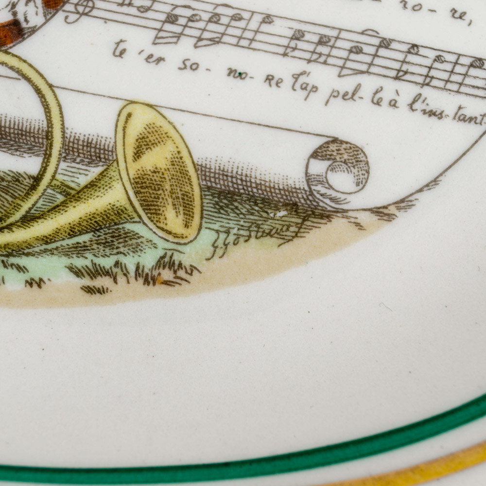 Set of Six Musical Plates