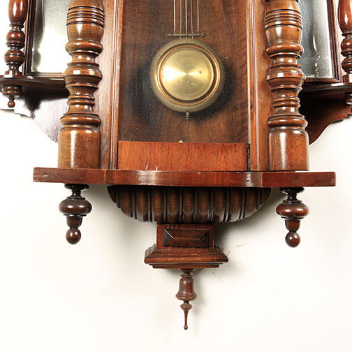 Antique Junghans Horse Finial Wall Clock