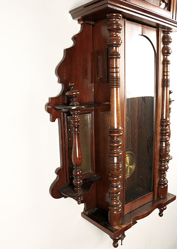 Antique Junghans Horse Finial Wall Clock