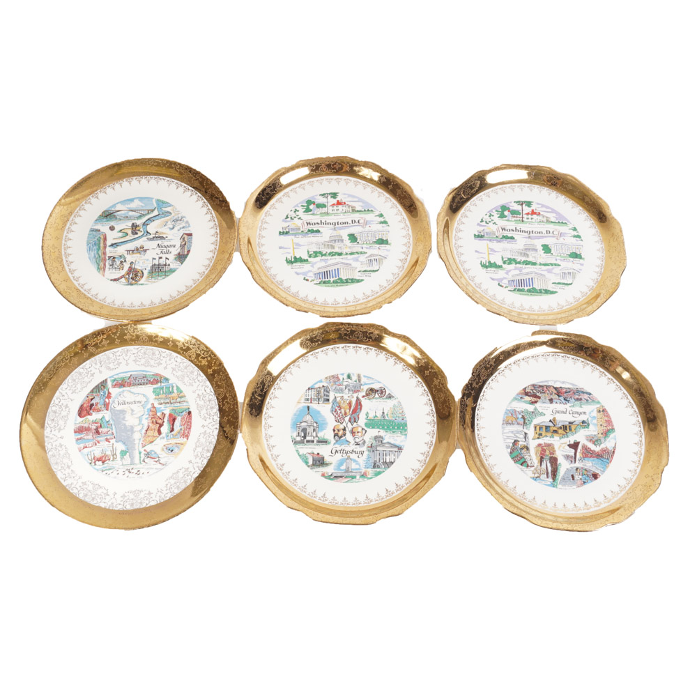 Collection of Vintage Sarkes Tarzian Dated Commemorative Plates