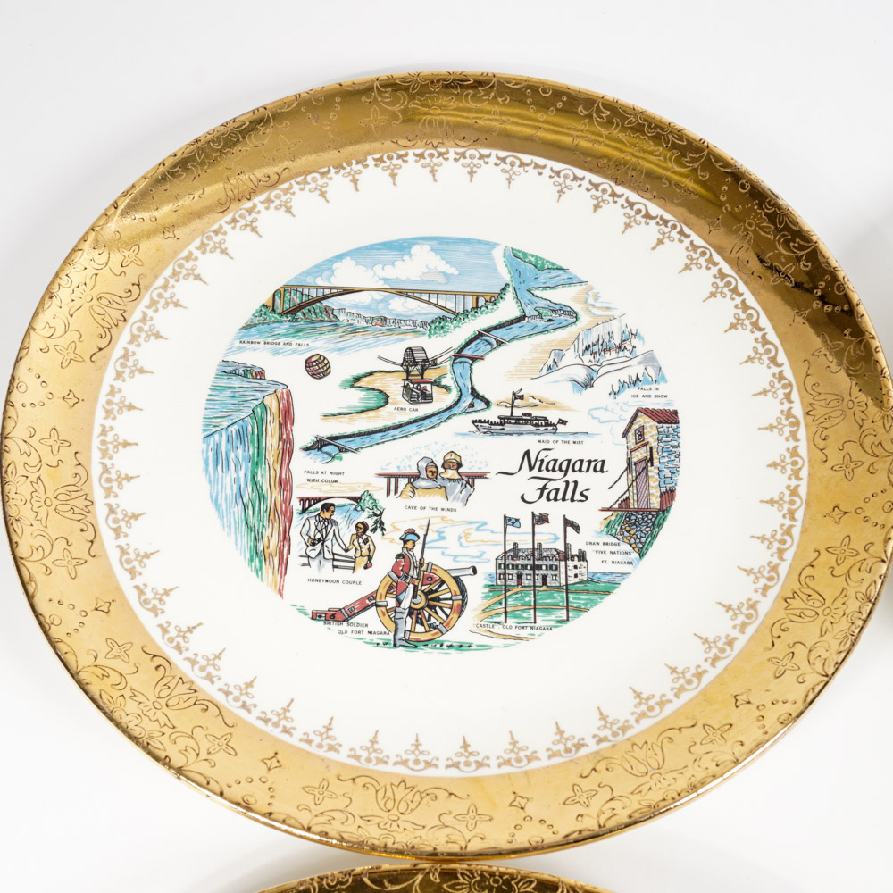 Collection of Vintage Sarkes Tarzian Dated Commemorative Plates